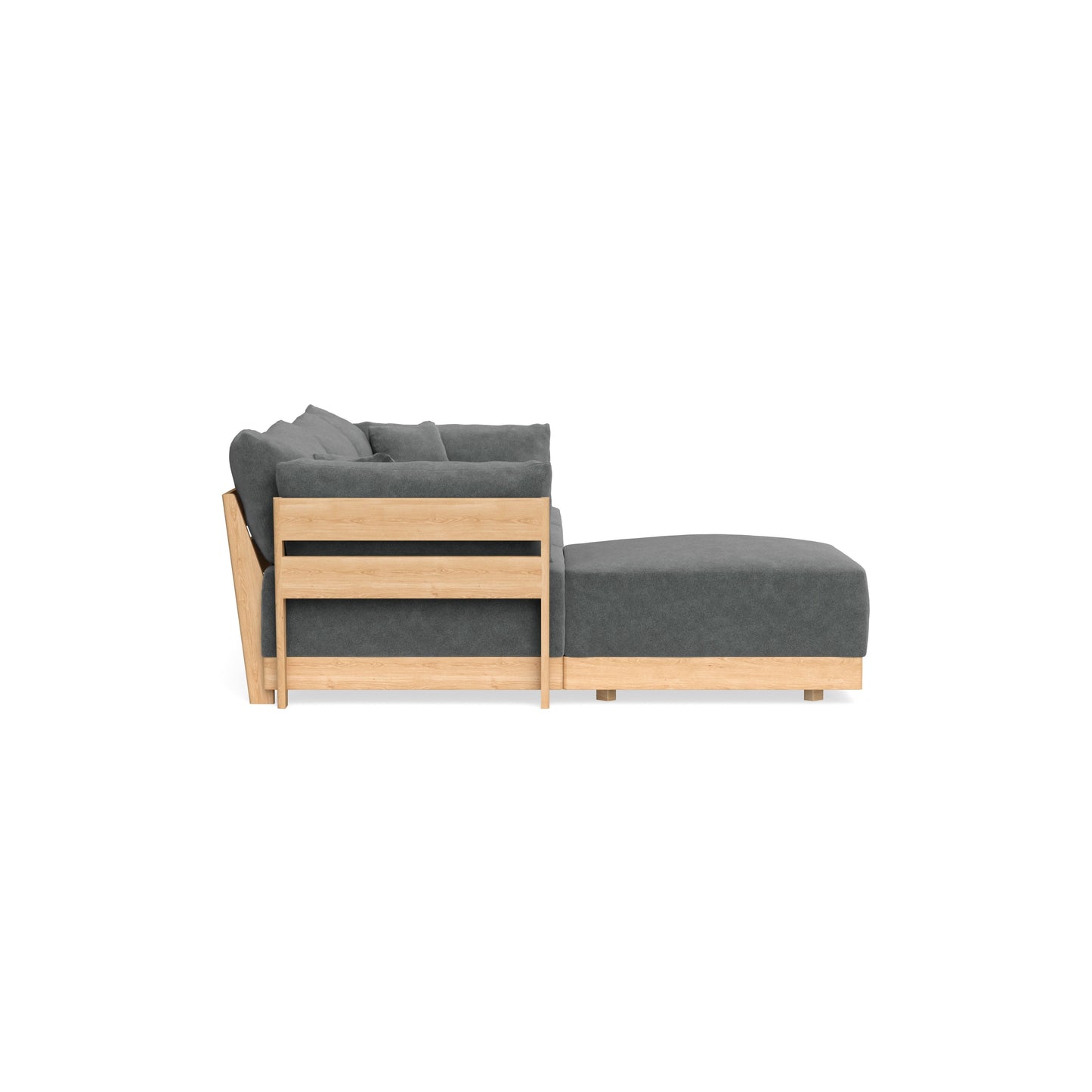 Slipcover Only - Modular Bondi 3-Seater Sectional in Chimney Gray