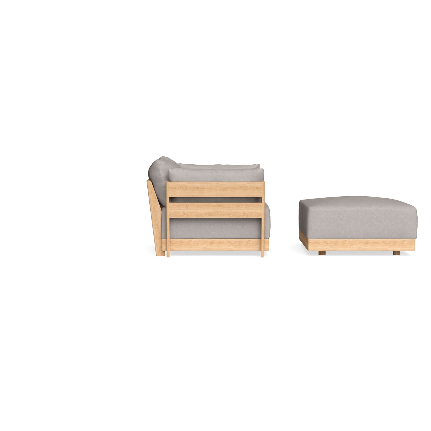 Slipcover Only - Modular Bondi Armchair + Ottoman in Cloud