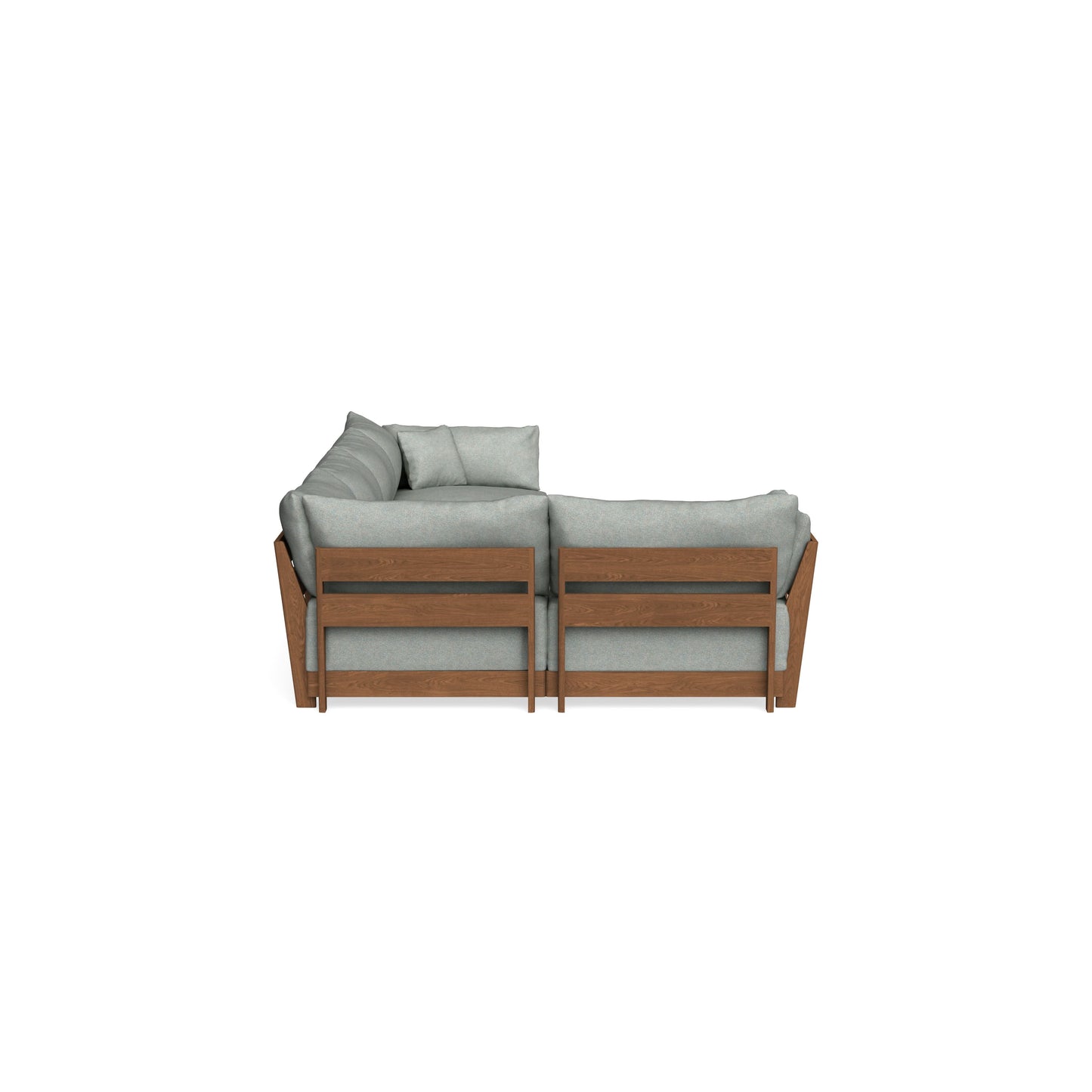 Modular Bondi Espresso 5-Seater L-Sectional in Spa | Classic Blend