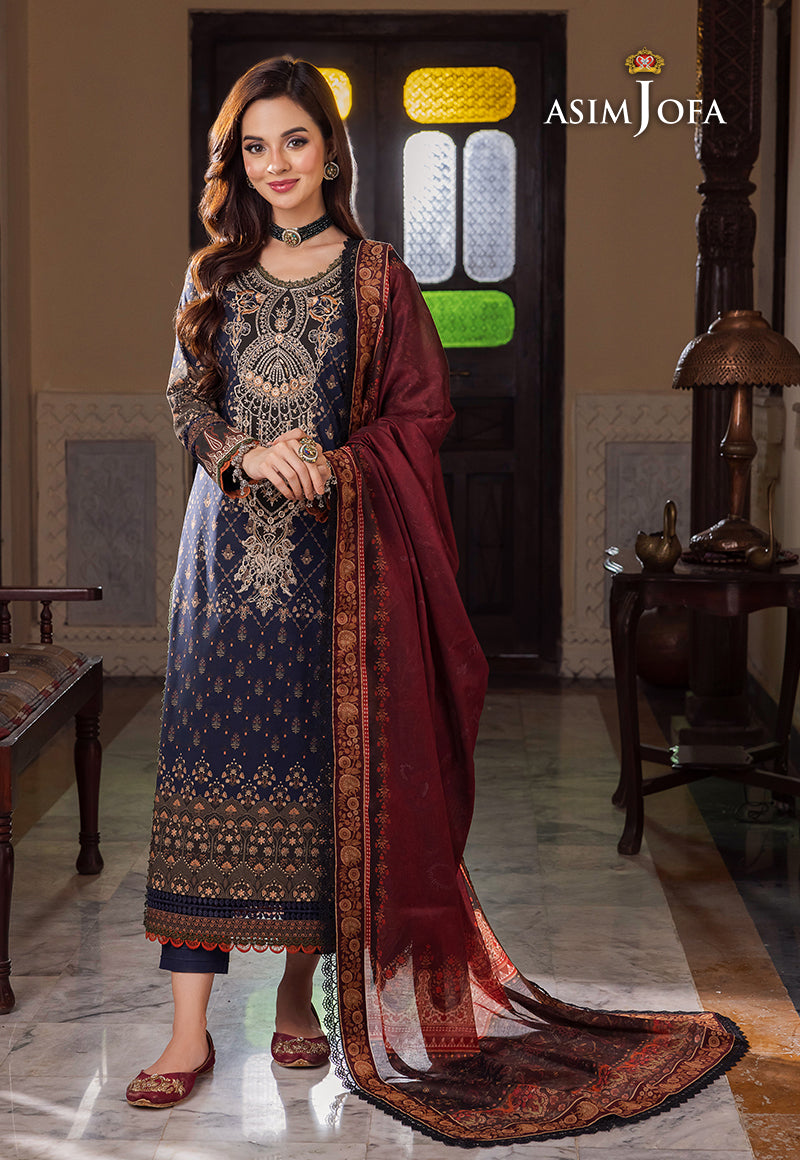 AJRW-25 EMBROIDERED PREMIUM WINTER COTTON 3 PCS