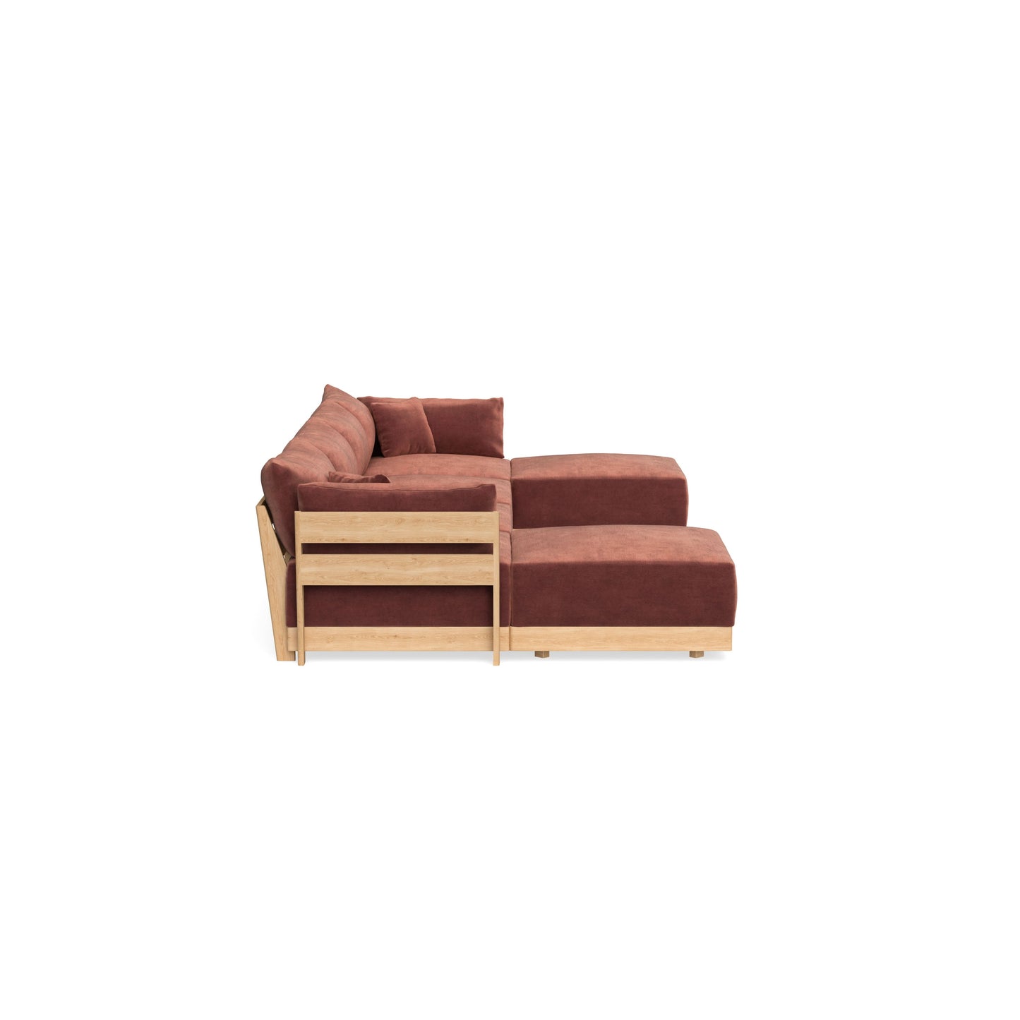 Slipcover Only - Modular Bondi 4-Seater U-Sectional in Spice