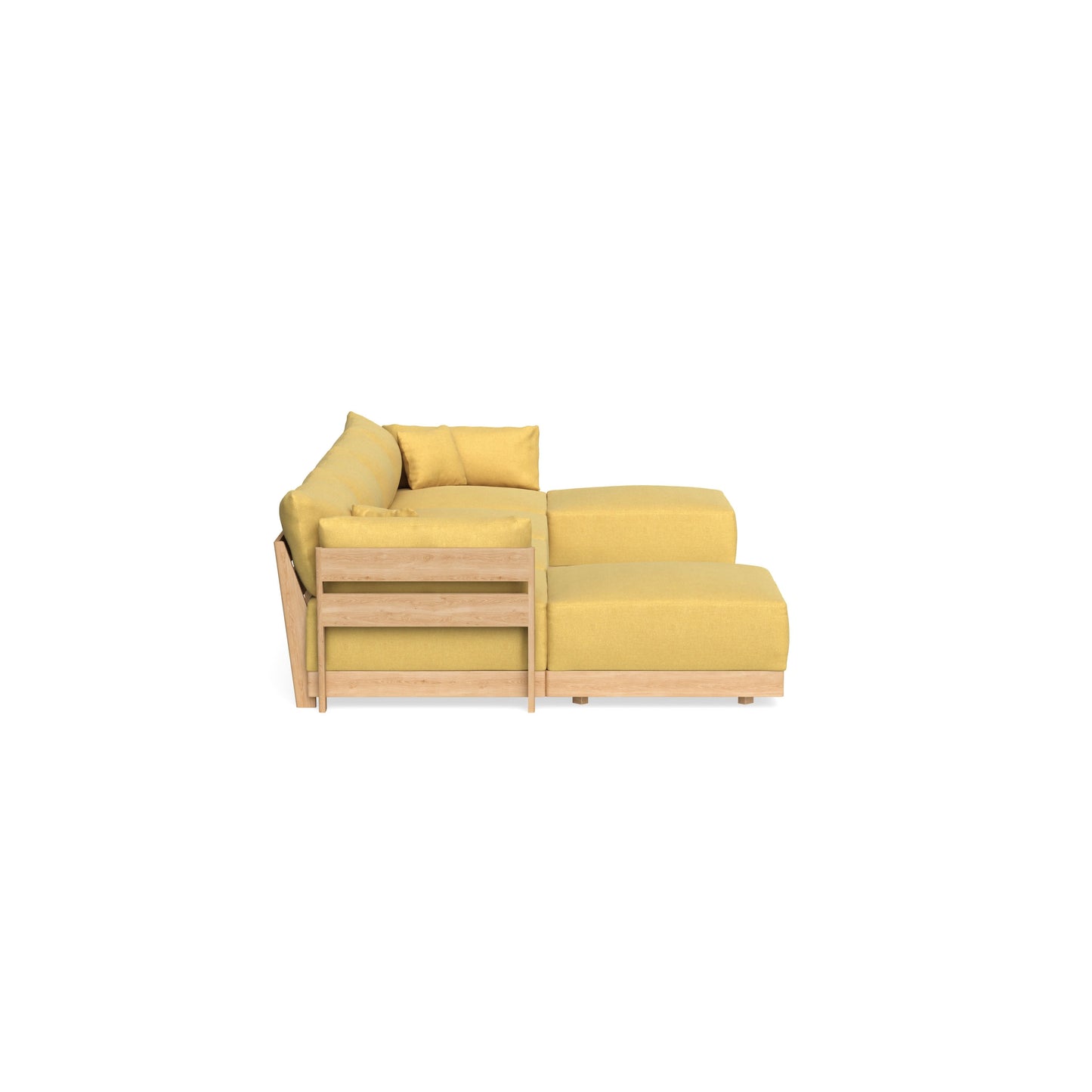 Slipcover Only - Modular Bondi 4-Seater U-Sectional in Goldenrod