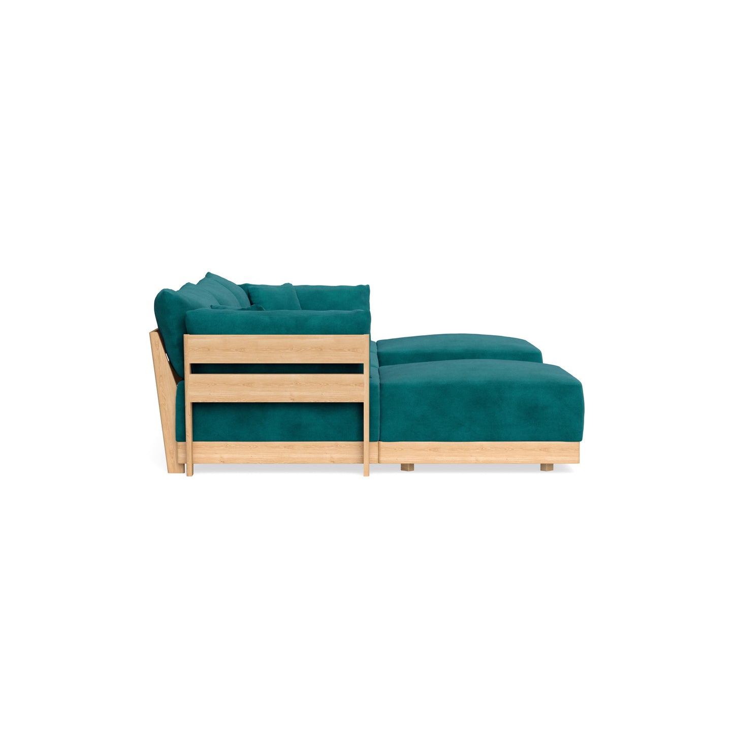 Slipcover Only - Modular Bondi 3-Seater U-Sectional in Peacock
