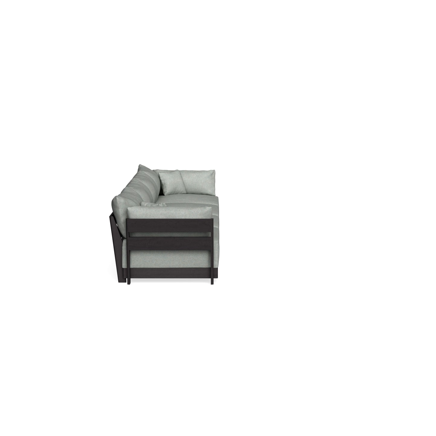 Modular Bondi Black 4-Seater Sofa in Spa | Memory Foam Blend