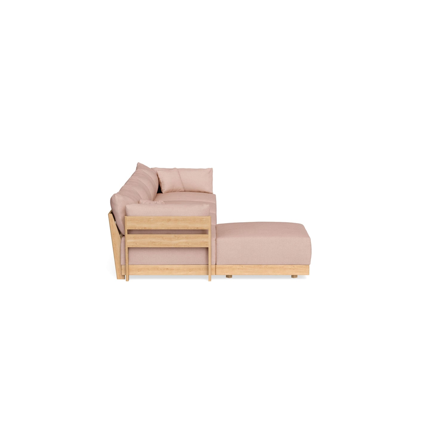 Slipcover Only - Modular Bondi 4-Seater Sectional in Rose Quartz