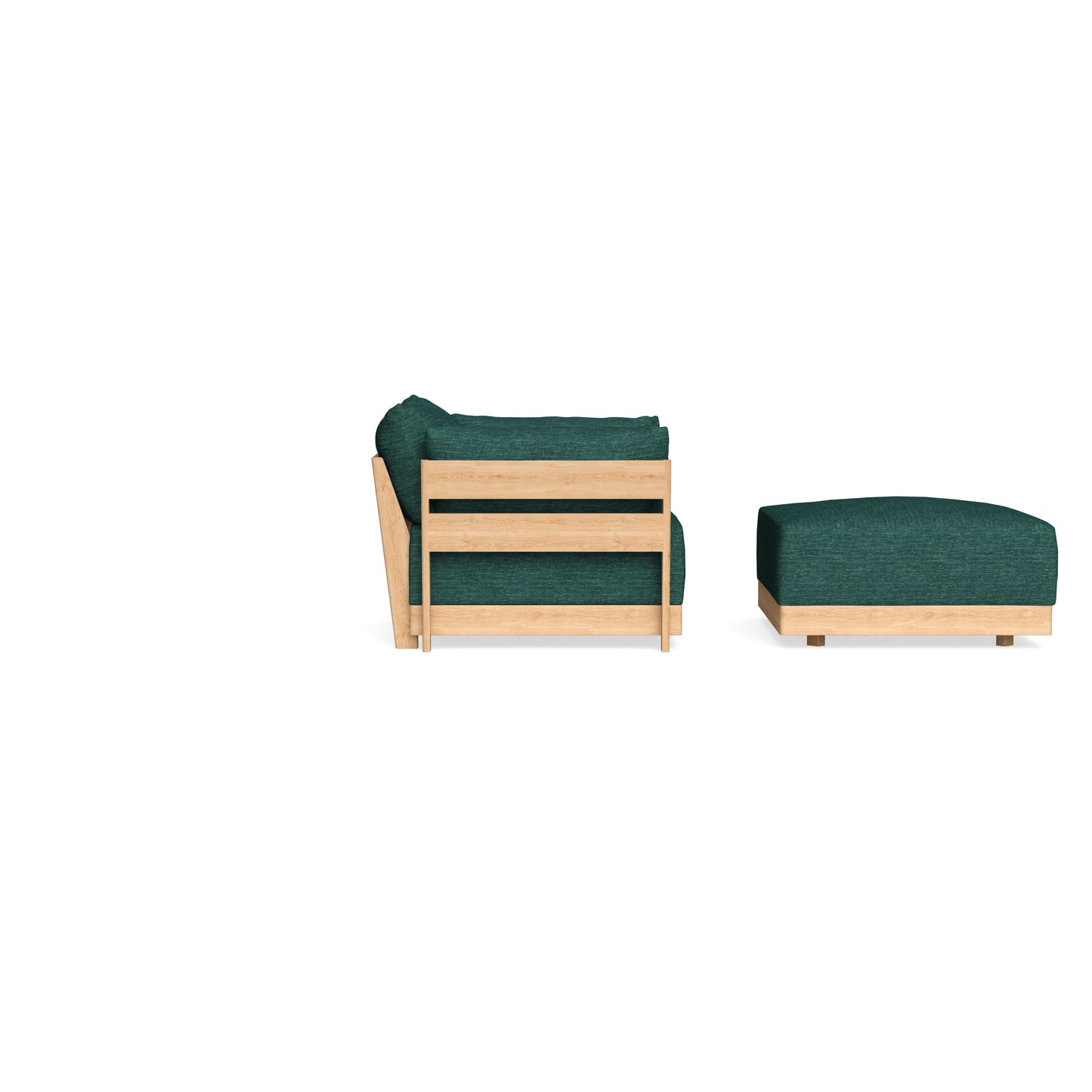 Slipcover Only - Modular Bondi Armchair + Ottoman in Forest Green
