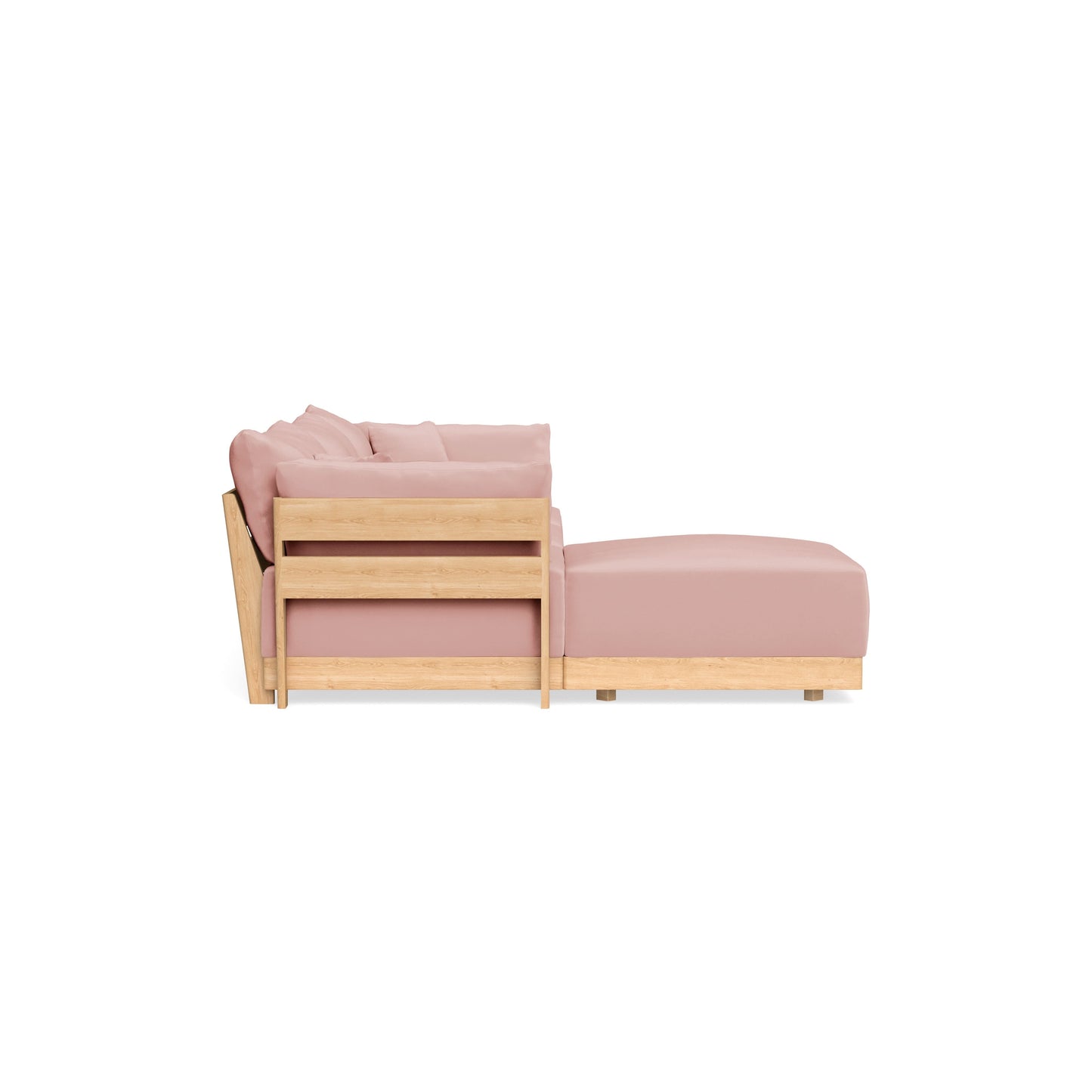 Slipcover Only - Modular Bondi 3-Seater Sectional in Powder Pink