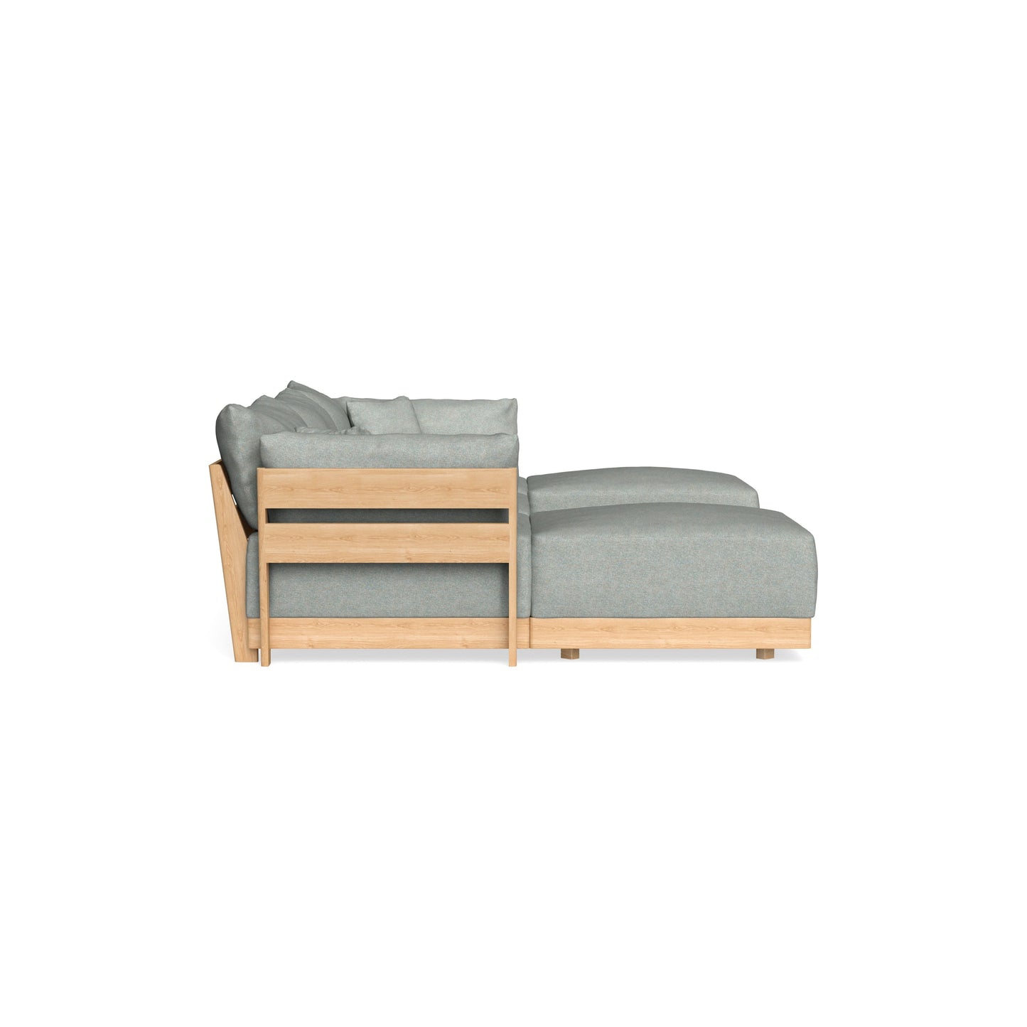 Modular Bondi Latte 3-Seater U-Sectional in Spa | Memory Foam Blend
