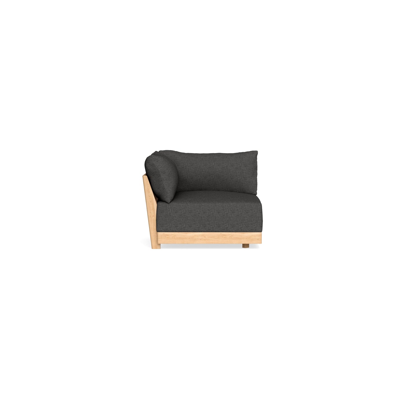 Modular Bondi Latte Corner Chair in Graphite | Memory Foam Blend