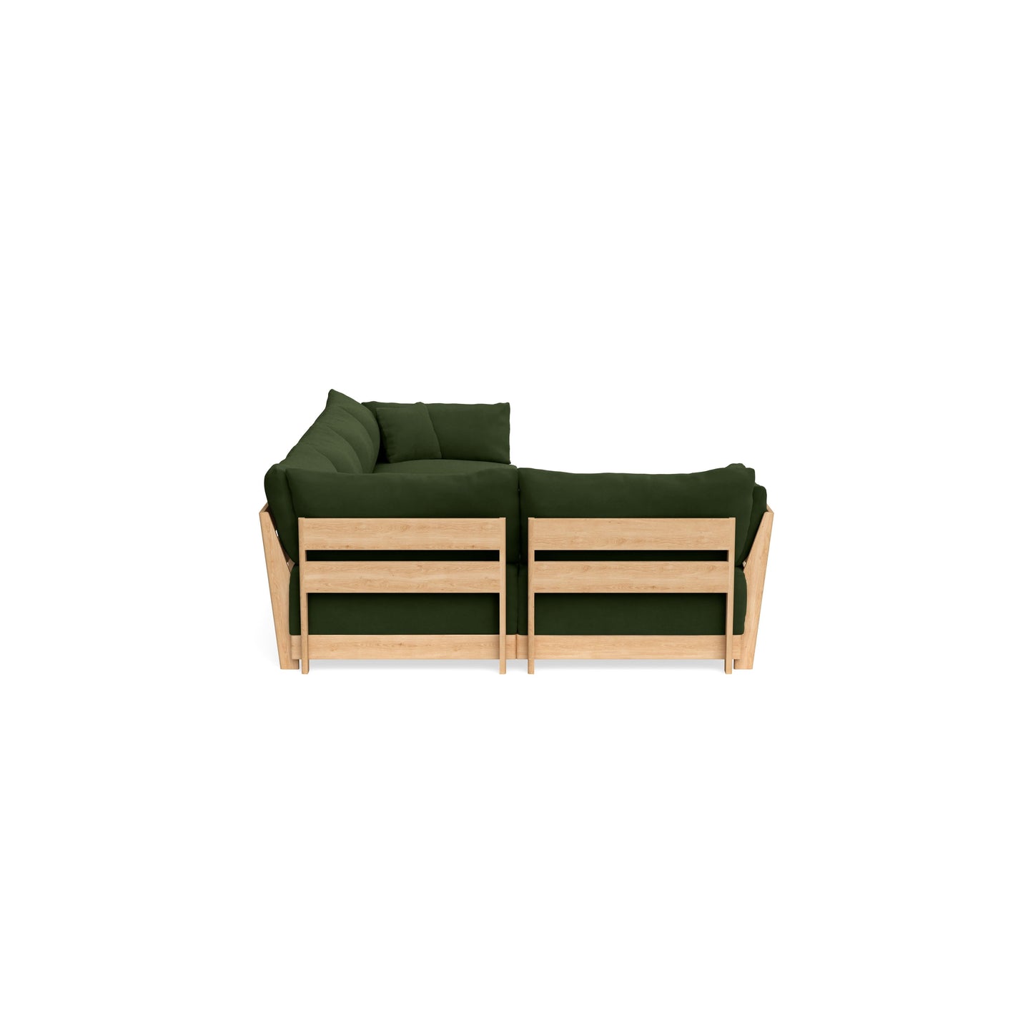 Slipcover Only - Modular Bondi 5-Seater L-Sectional in Tuscan Green