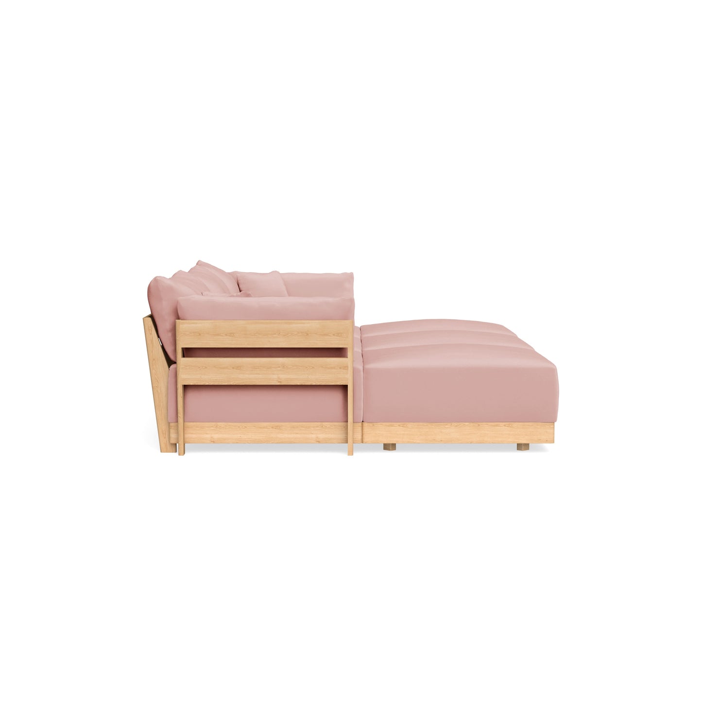 Slipcover Only - Modular Bondi 3-Seater Daybed Sofa Sectional in Powder Pink