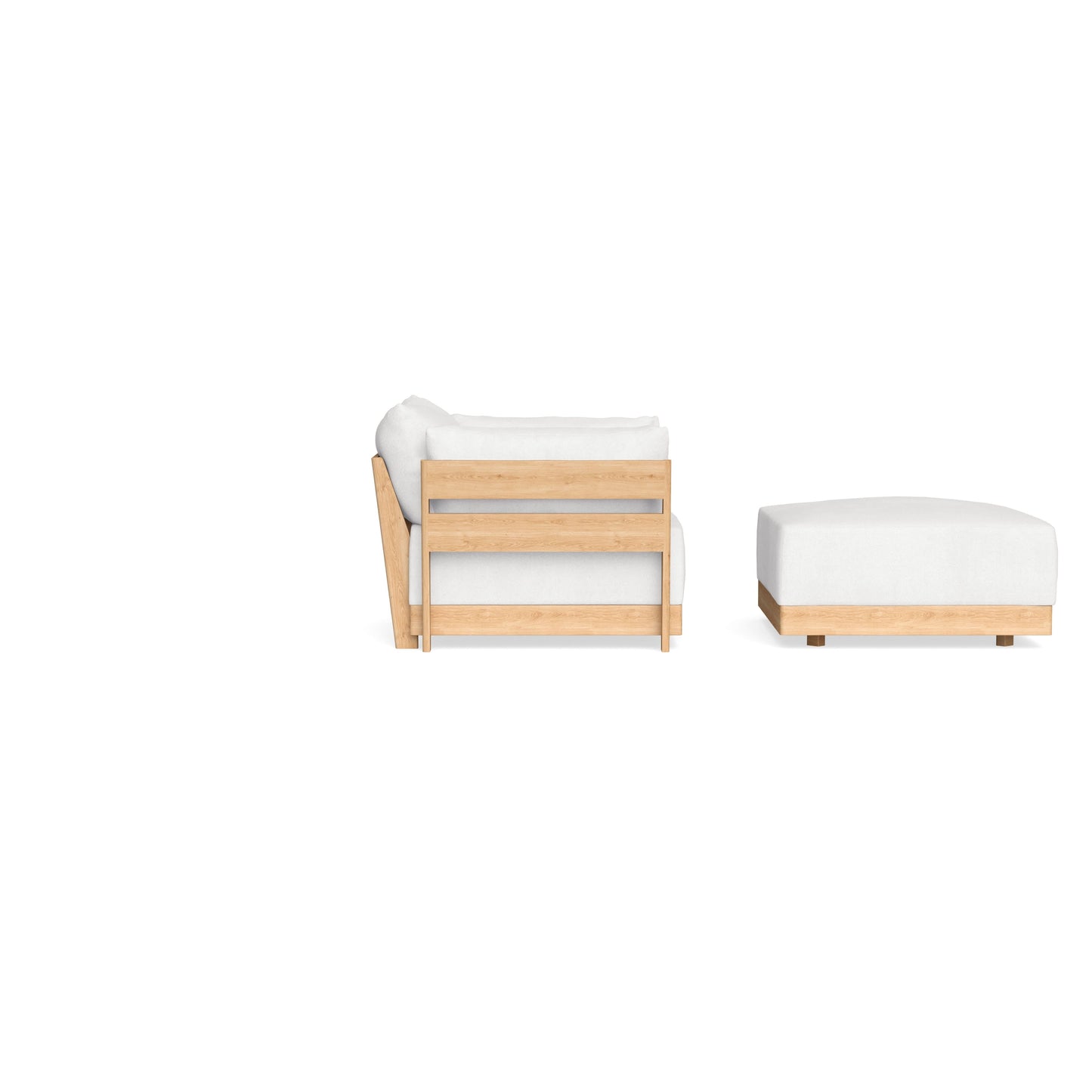 Slipcover Only - Modular Bondi Armchair + Ottoman in Snow