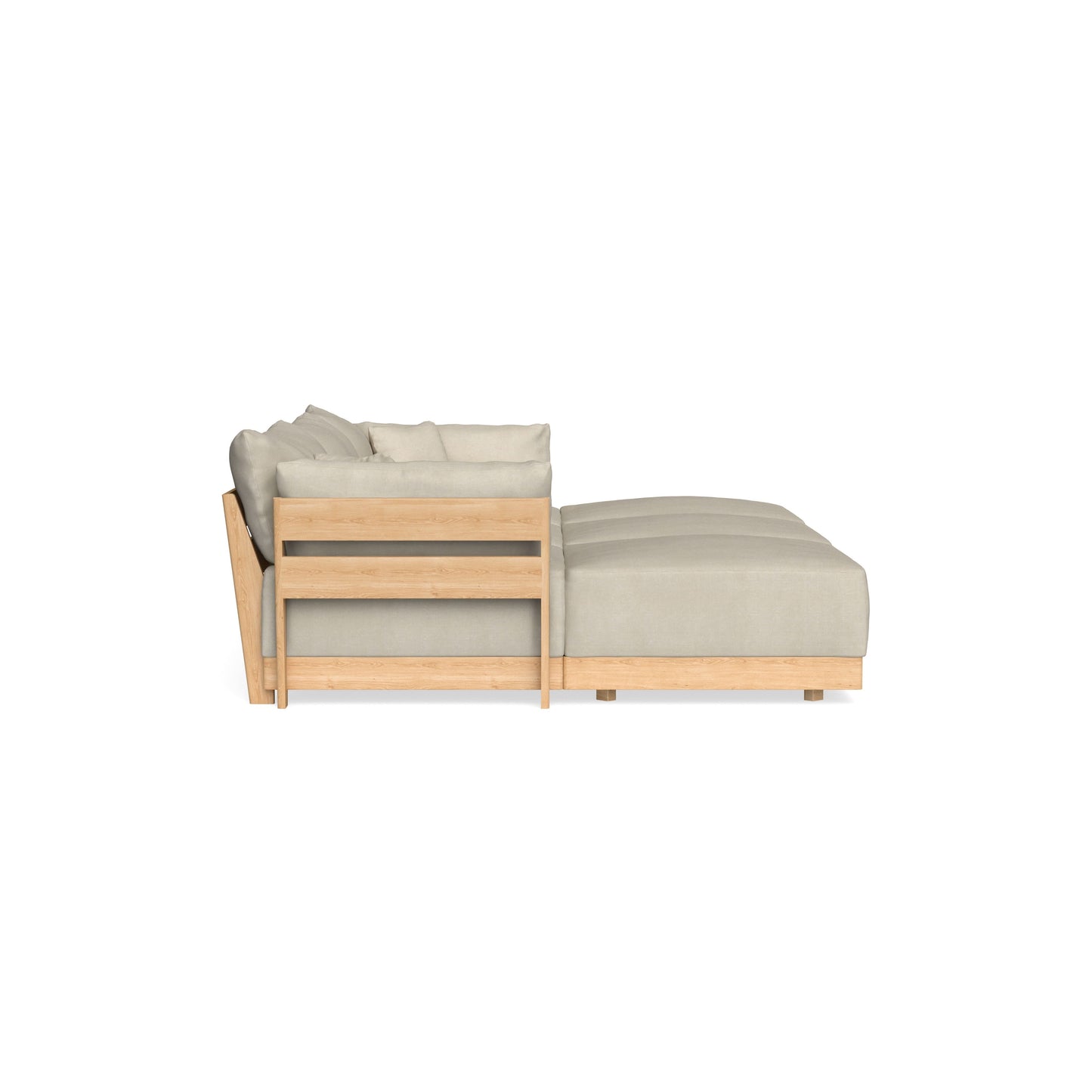 Slipcover Only - Modular Bondi 3-Seater Daybed Sofa Sectional in Almond
