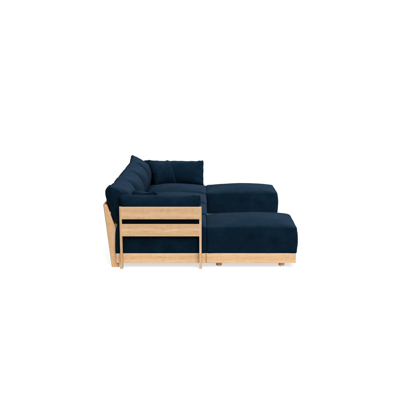 Slipcover Only - Modular Bondi 4-Seater U-Sectional in Royal Blue