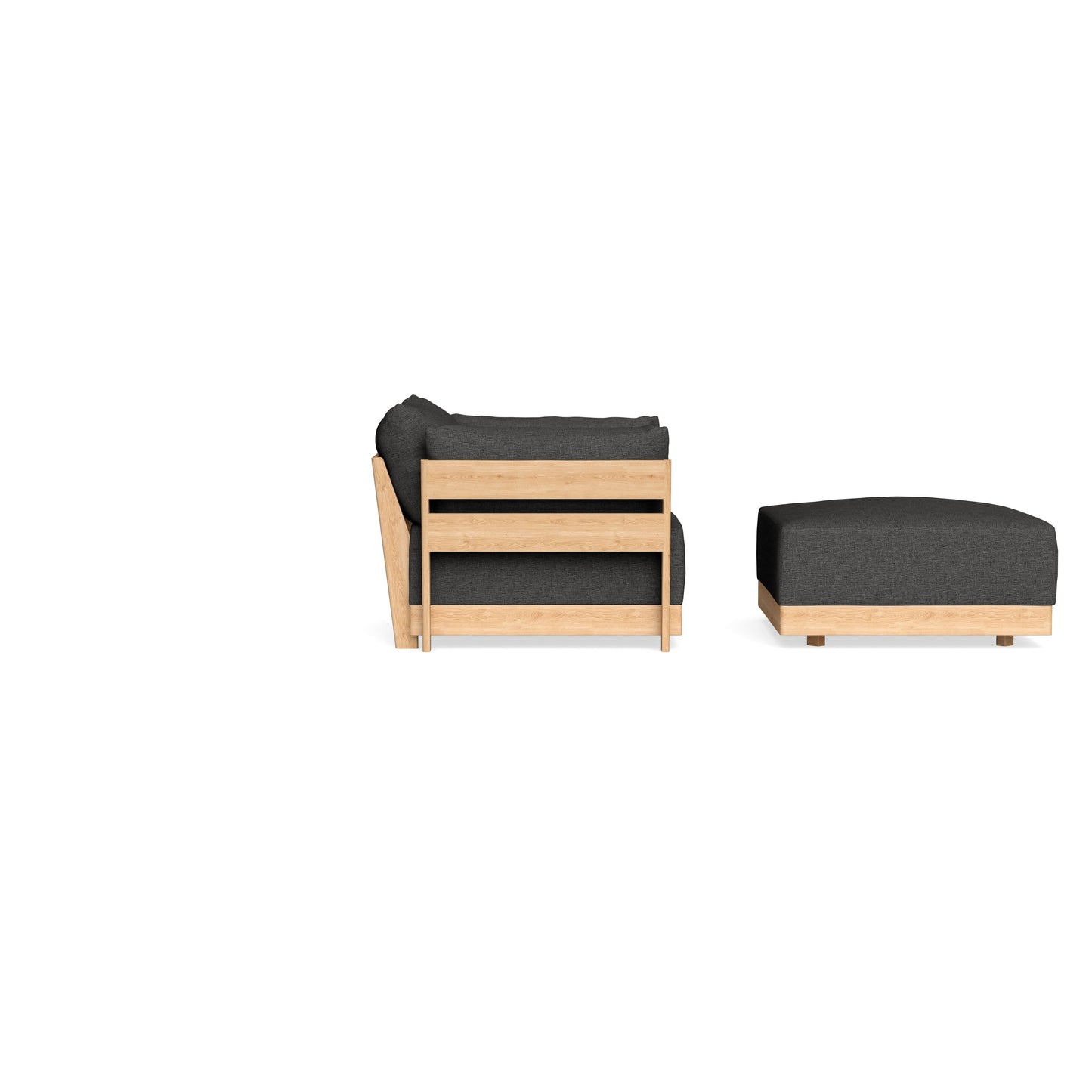Slipcover Only - Modular Bondi Armchair + Ottoman in Graphite