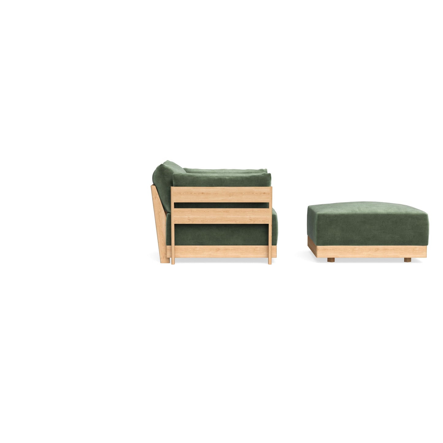 Slipcover Only - Modular Bondi Armchair + Ottoman in Rosemary