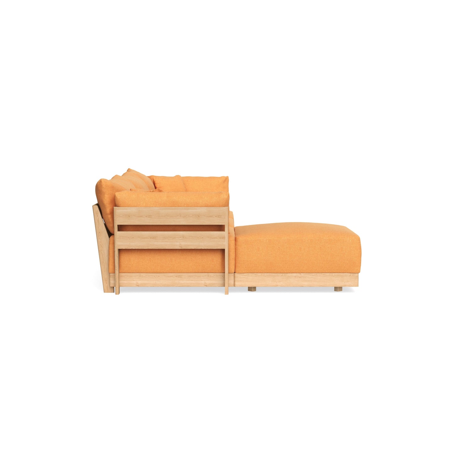 Slipcover Only - Modular Bondi 3-Seater Sectional in Tangerine