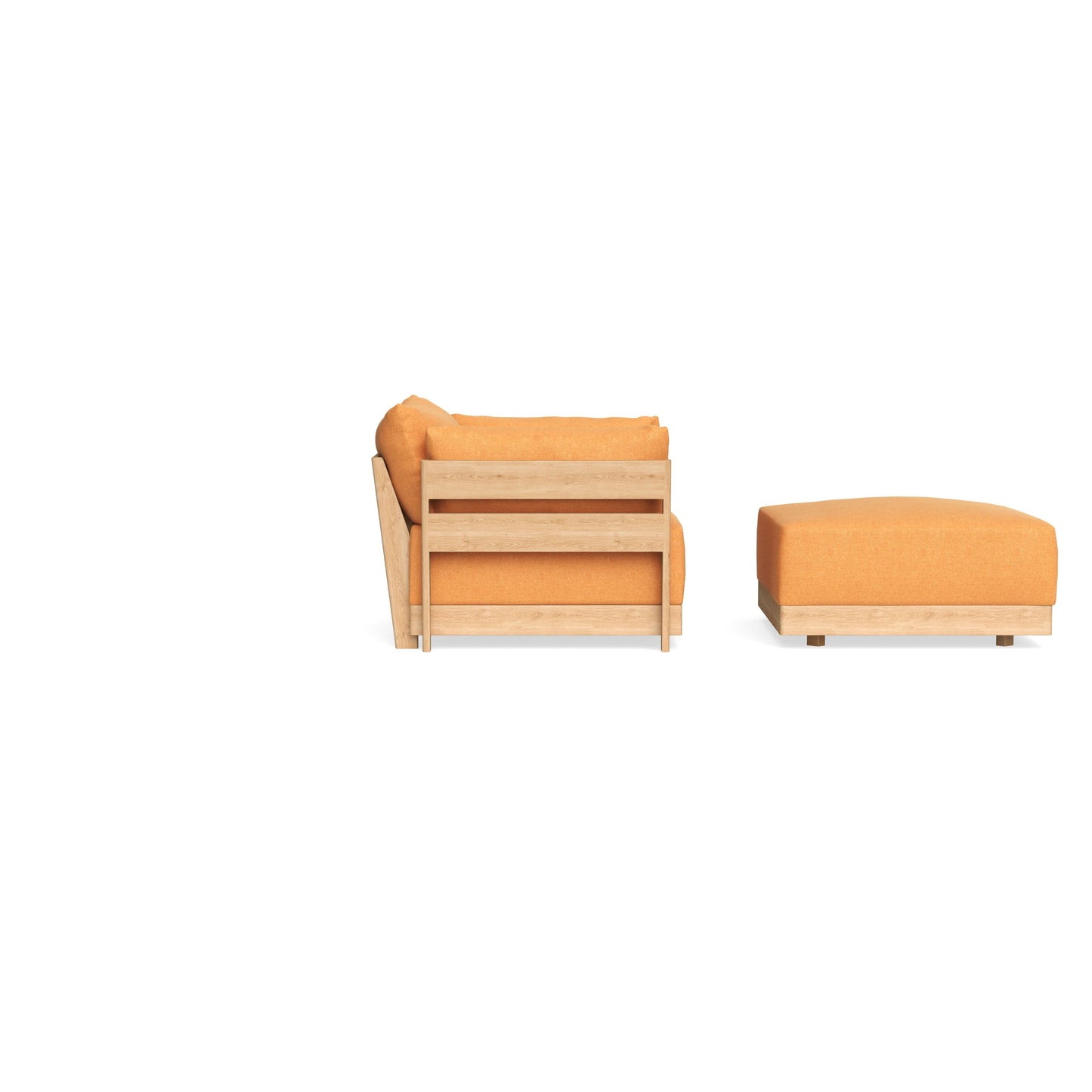 Slipcover Only - Modular Bondi Armchair + Ottoman in Tangerine