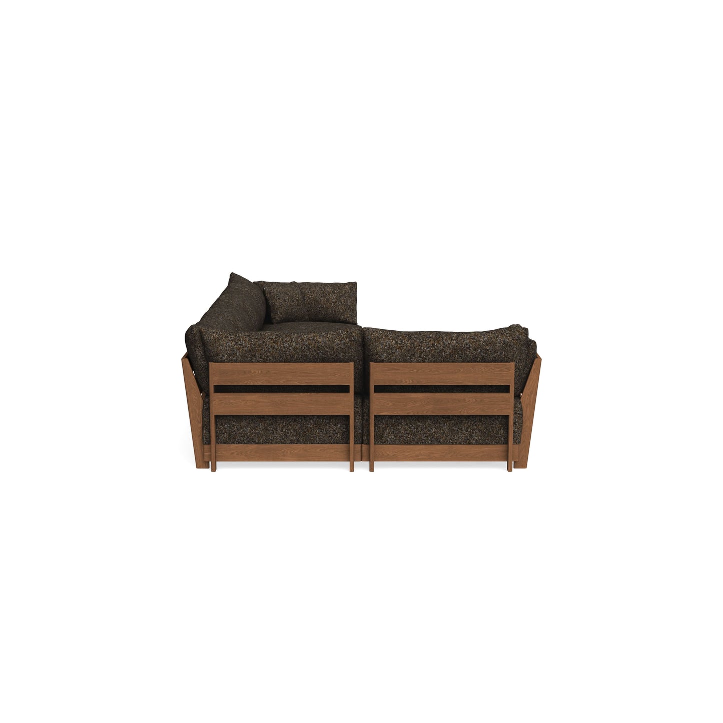 Modular Bondi Espresso 5-Seater L-Sectional in Phantom | Classic Blend