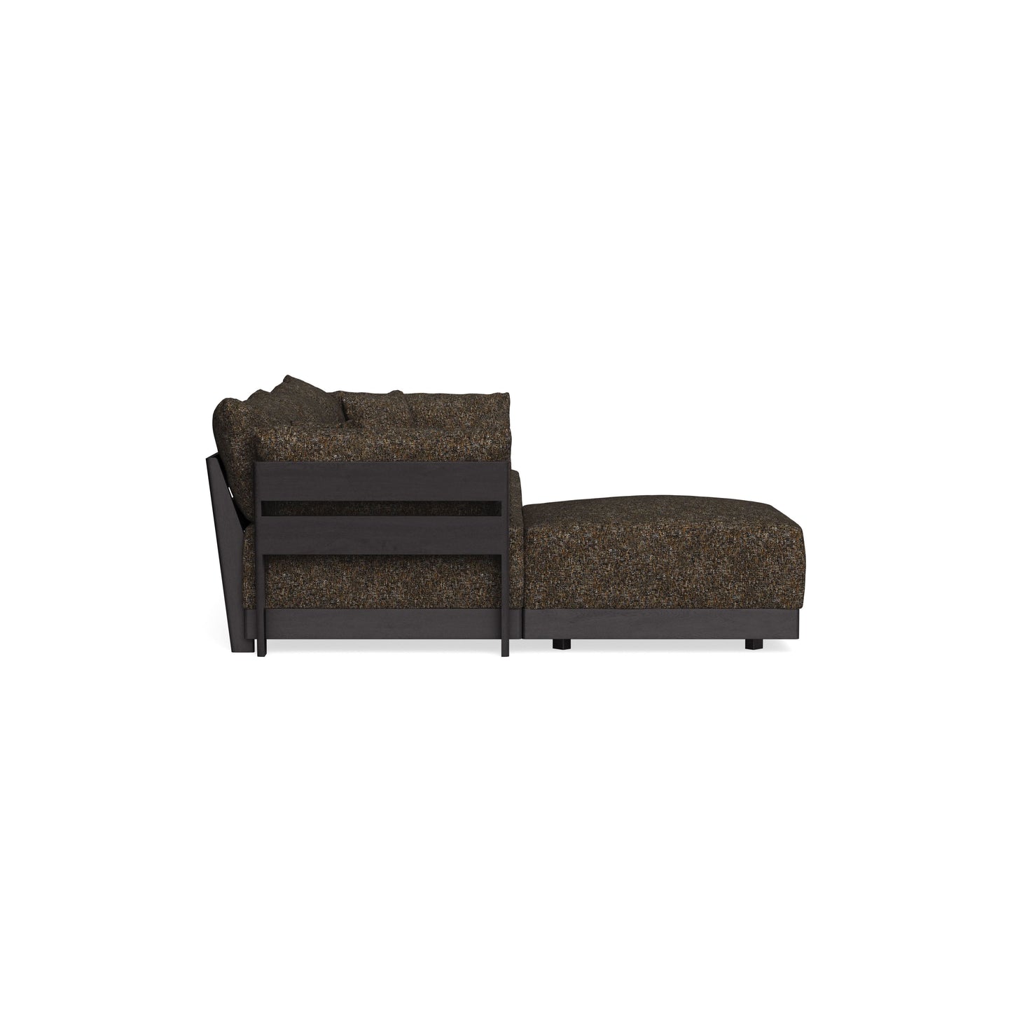 Modular Bondi Black 3-Seater Sectional in Phantom | Memory Foam Blend