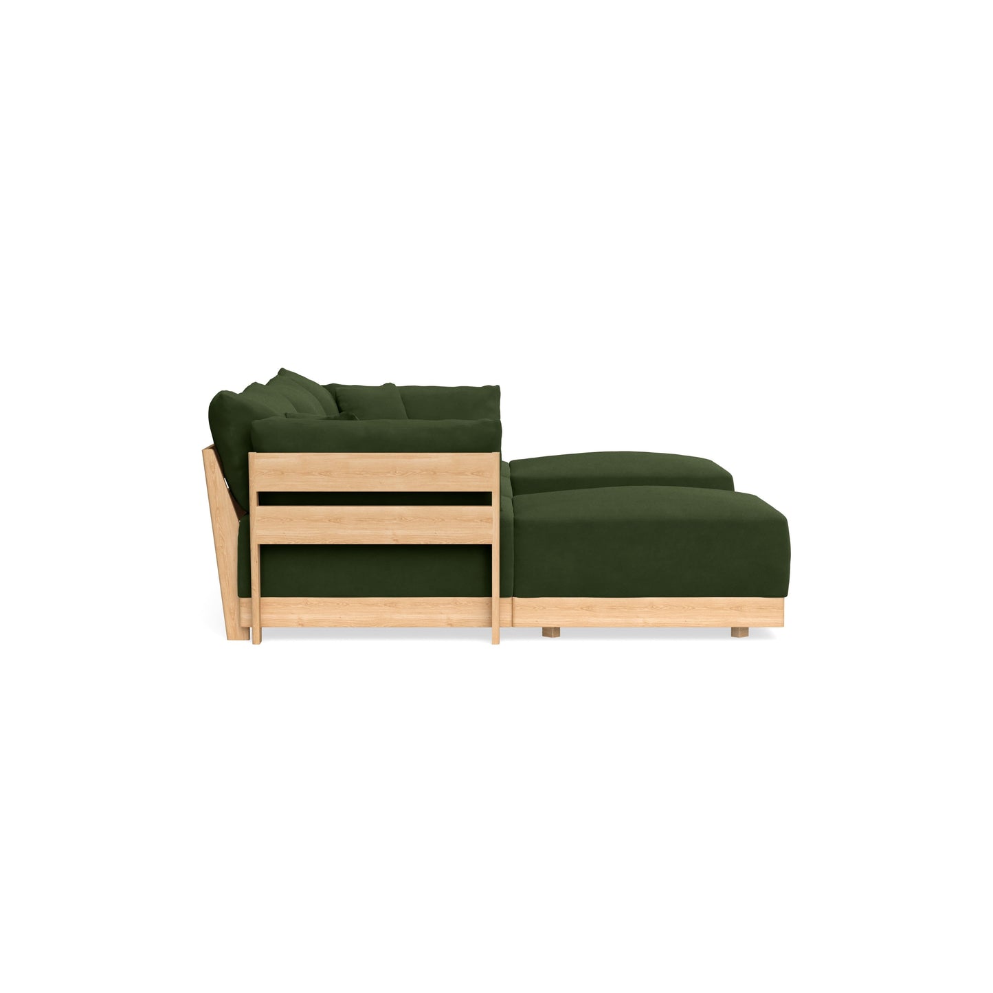 Slipcover Only - Modular Bondi 3-Seater U-Sectional in Tuscan Green