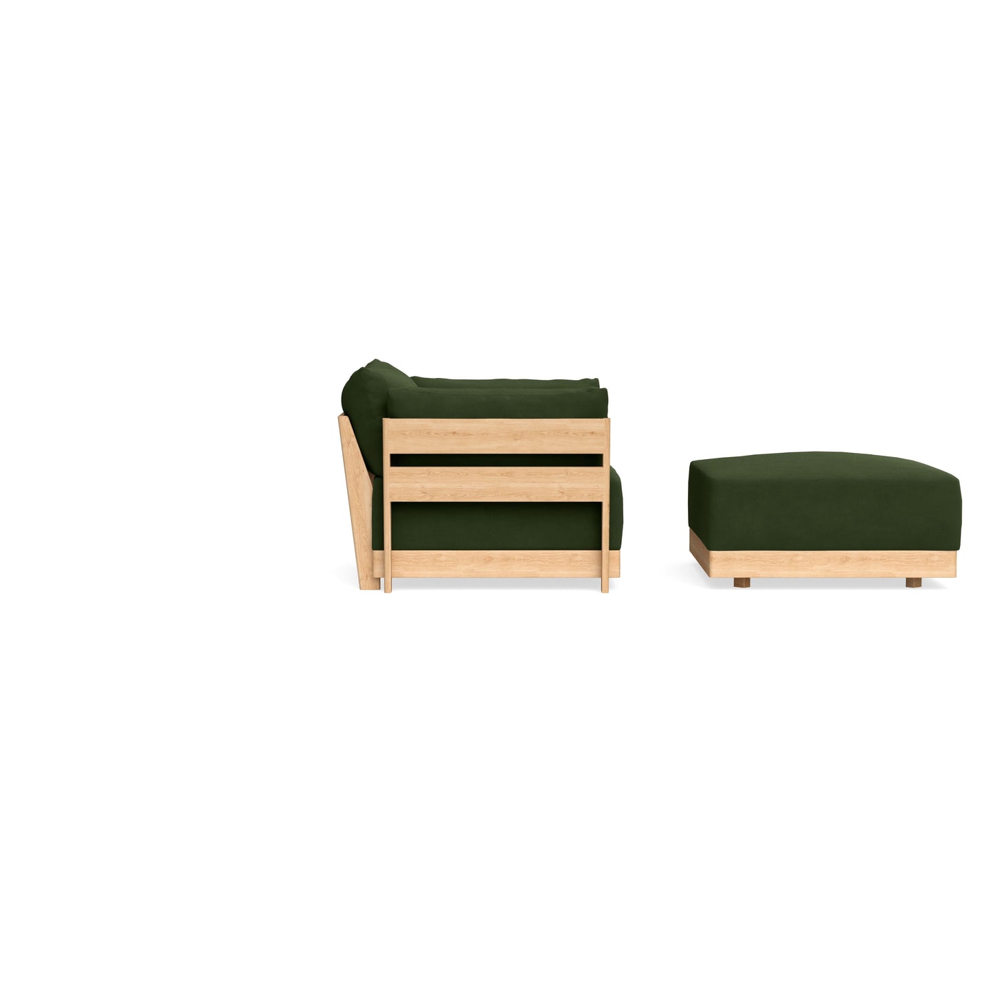 Slipcover Only - Modular Bondi Armchair + Ottoman in Tuscan Green