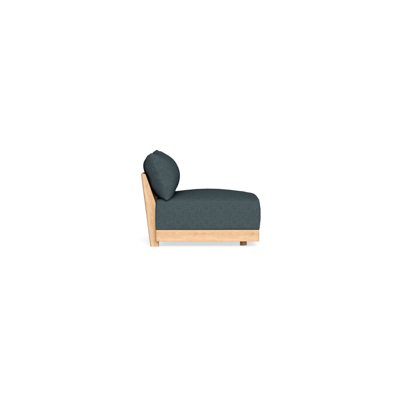 Slipcover Only - Modular Bondi Armless Chair in Ocean Gray