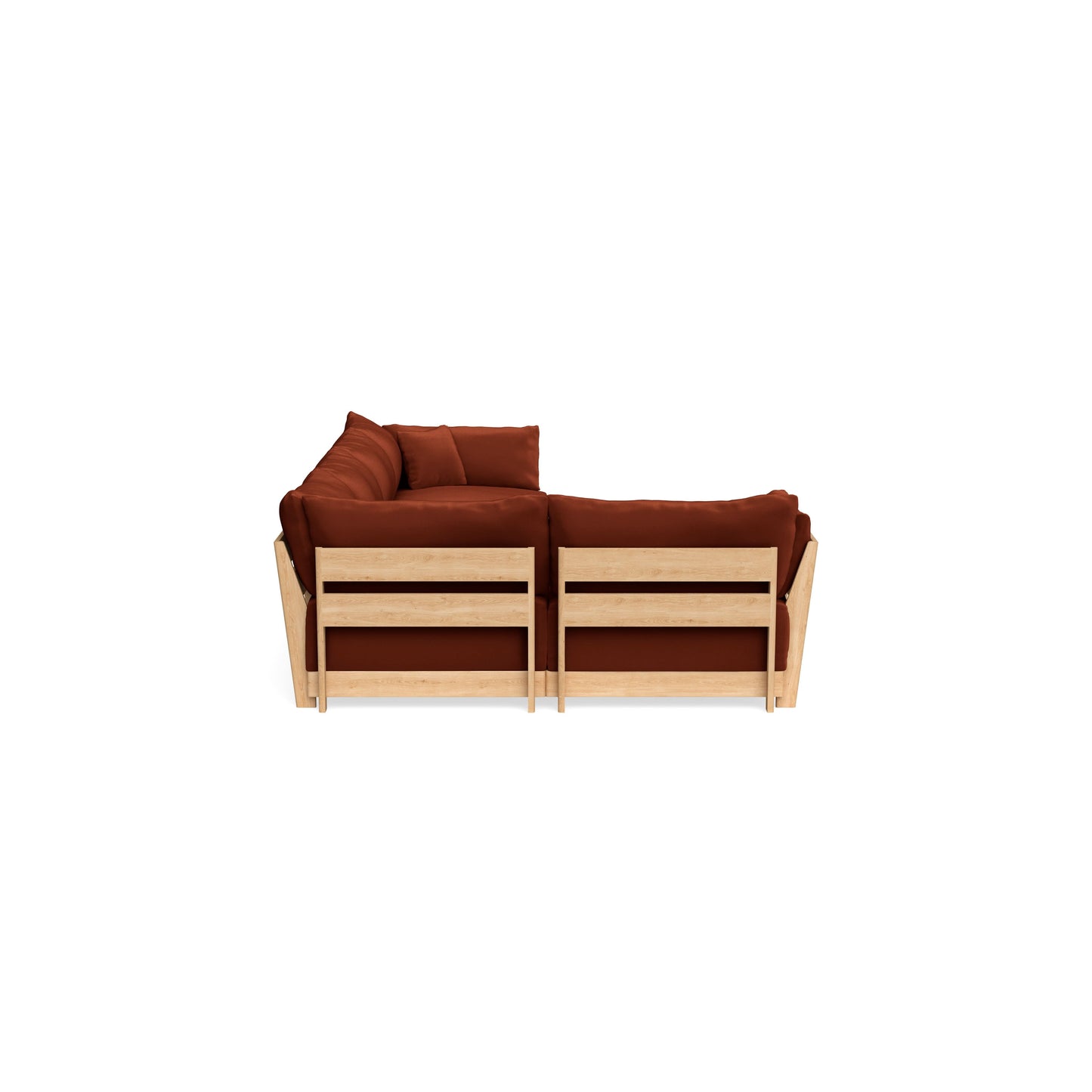 Slipcover Only - Modular Bondi 5-Seater L-Sectional in Rust