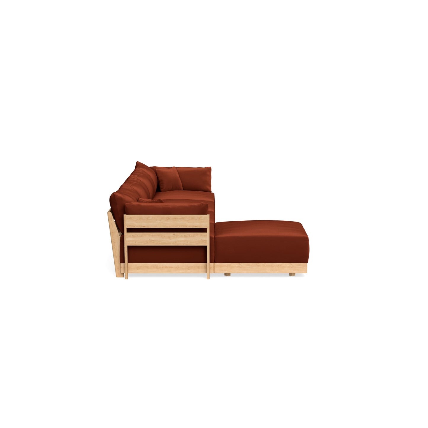 Slipcover Only - Modular Bondi 4-Seater Sectional in Rust