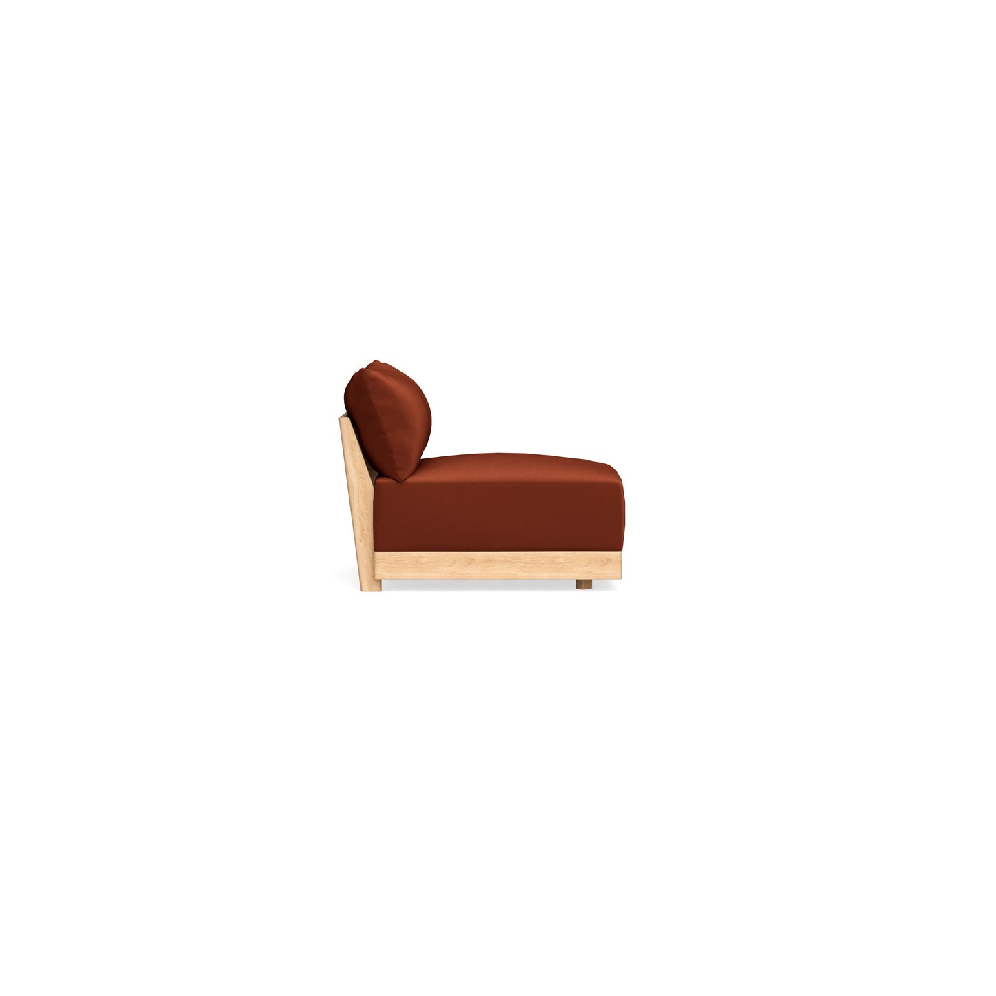 Slipcover Only - Modular Bondi Armless Chair in Rust