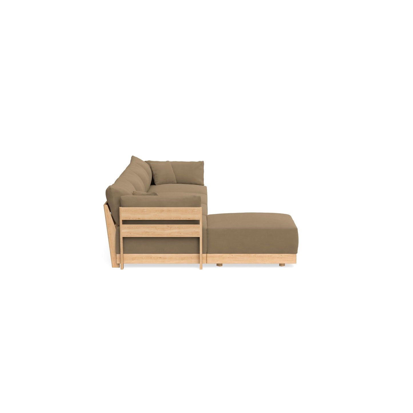Slipcover Only - Modular Bondi 4-Seater Sectional in Macchiato