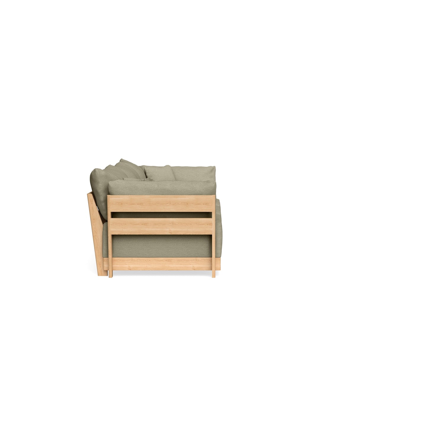 Modular Bondi Latte 3-Seater Sofa in Cappuccino | Memory Foam Blend