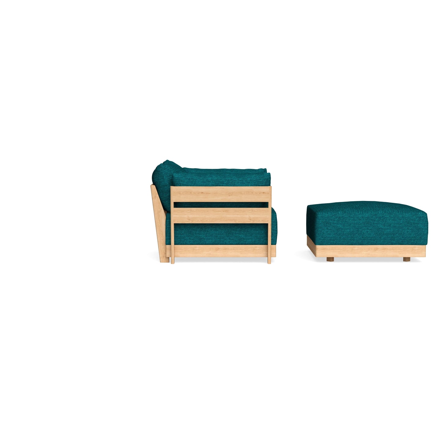 Slipcover Only - Modular Bondi Armchair + Ottoman in Marine Teal