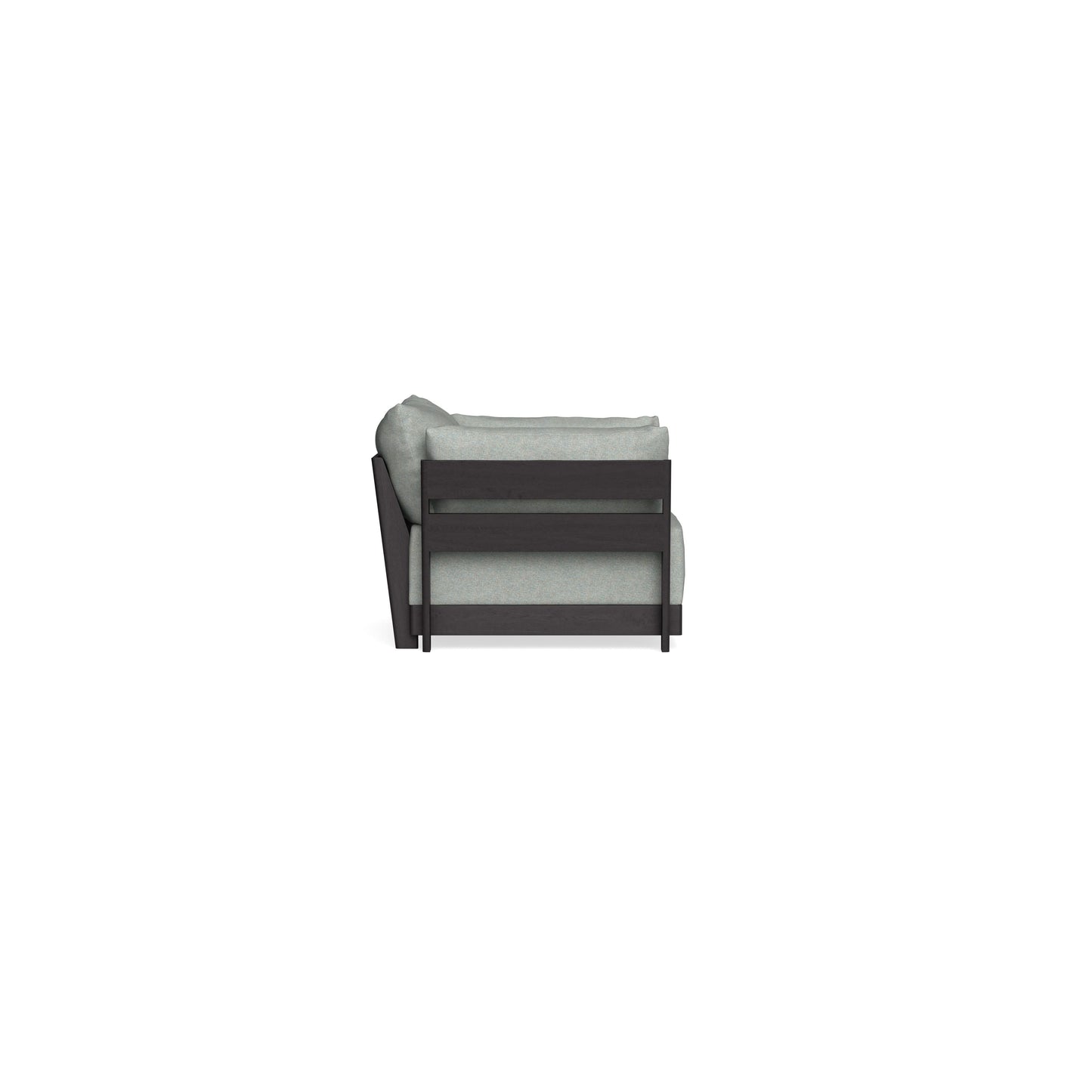 Modular Bondi Black Armchair in Spa | Memory Foam Blend
