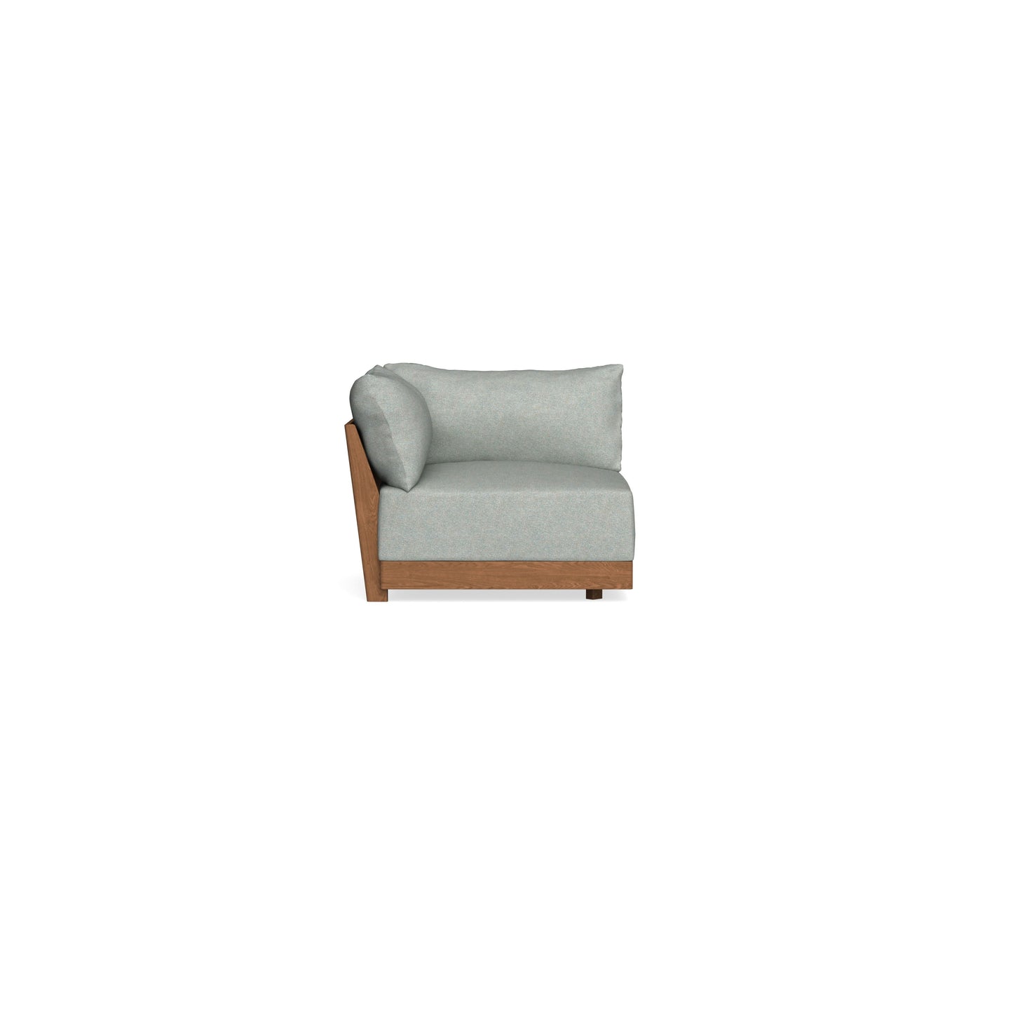 Modular Bondi Espresso Corner Chair in Spa | Memory Foam Blend