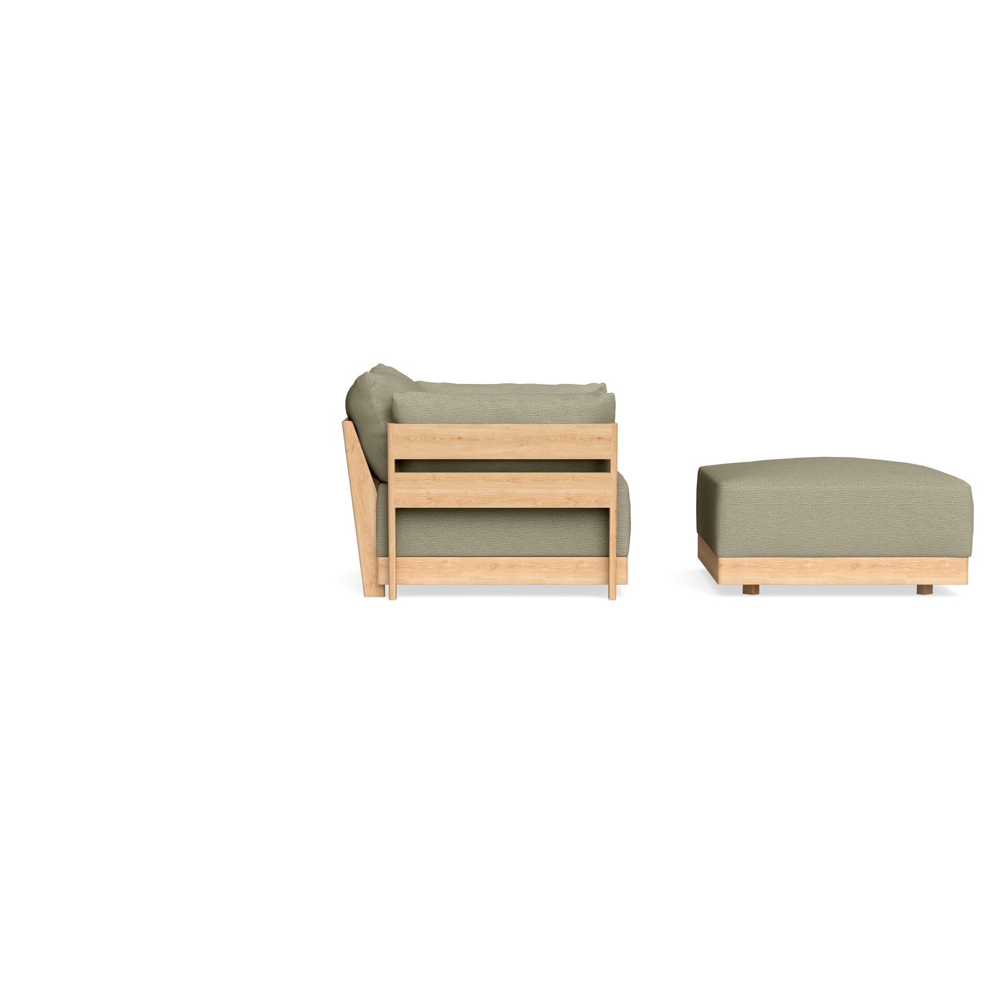 Slipcover Only - Modular Bondi Armchair + Ottoman in Cappuccino
