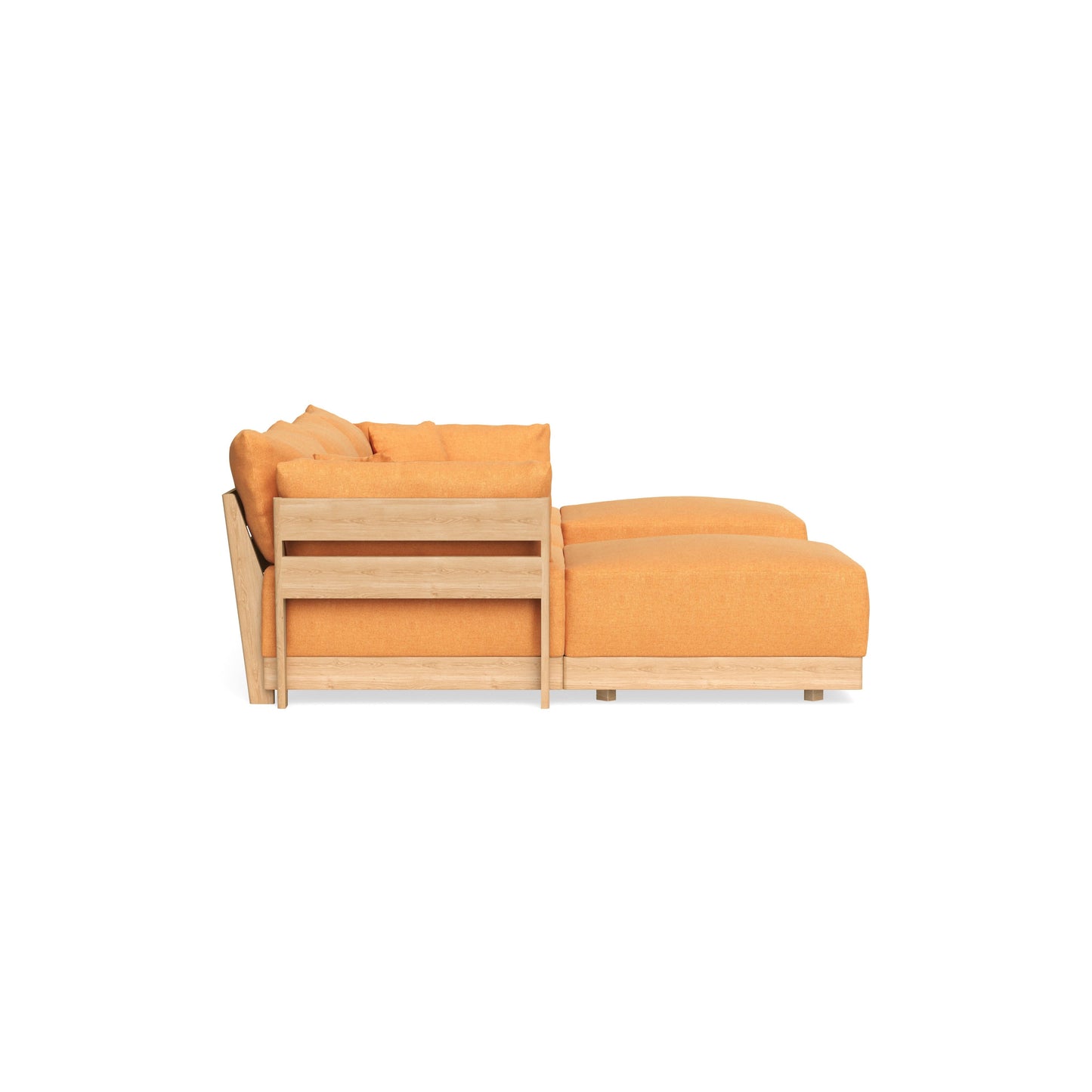 Slipcover Only - Modular Bondi 3-Seater U-Sectional in Tangerine