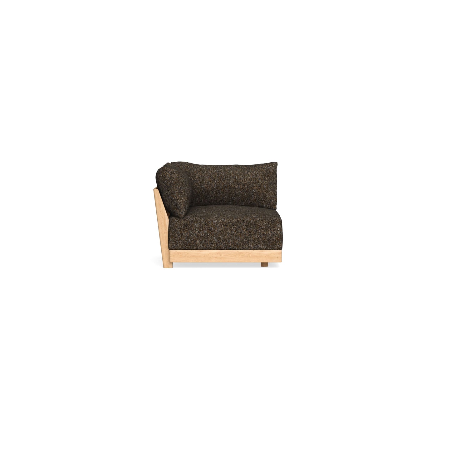 Modular Bondi Latte Corner Chair in Phantom | Memory Foam Blend
