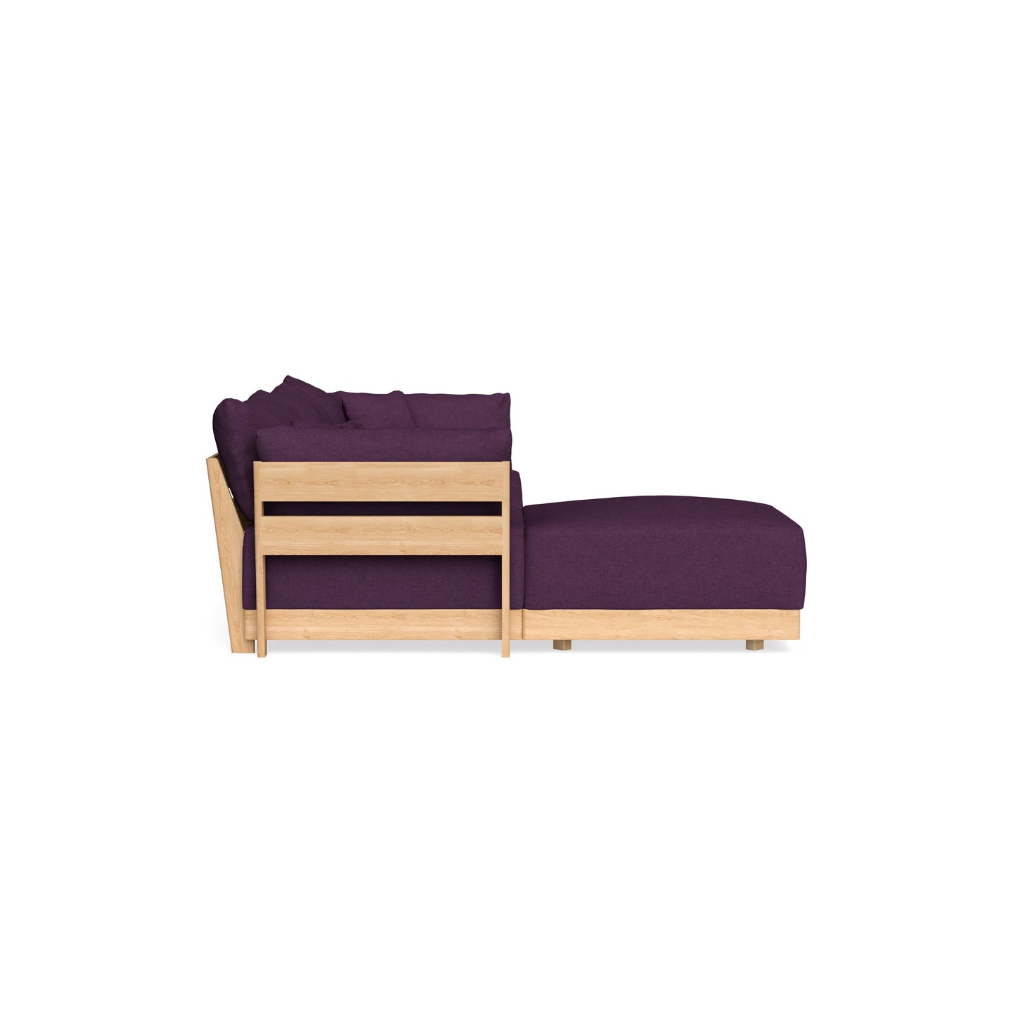 Slipcover Only - Modular Bondi 3-Seater Sectional in Aubergine