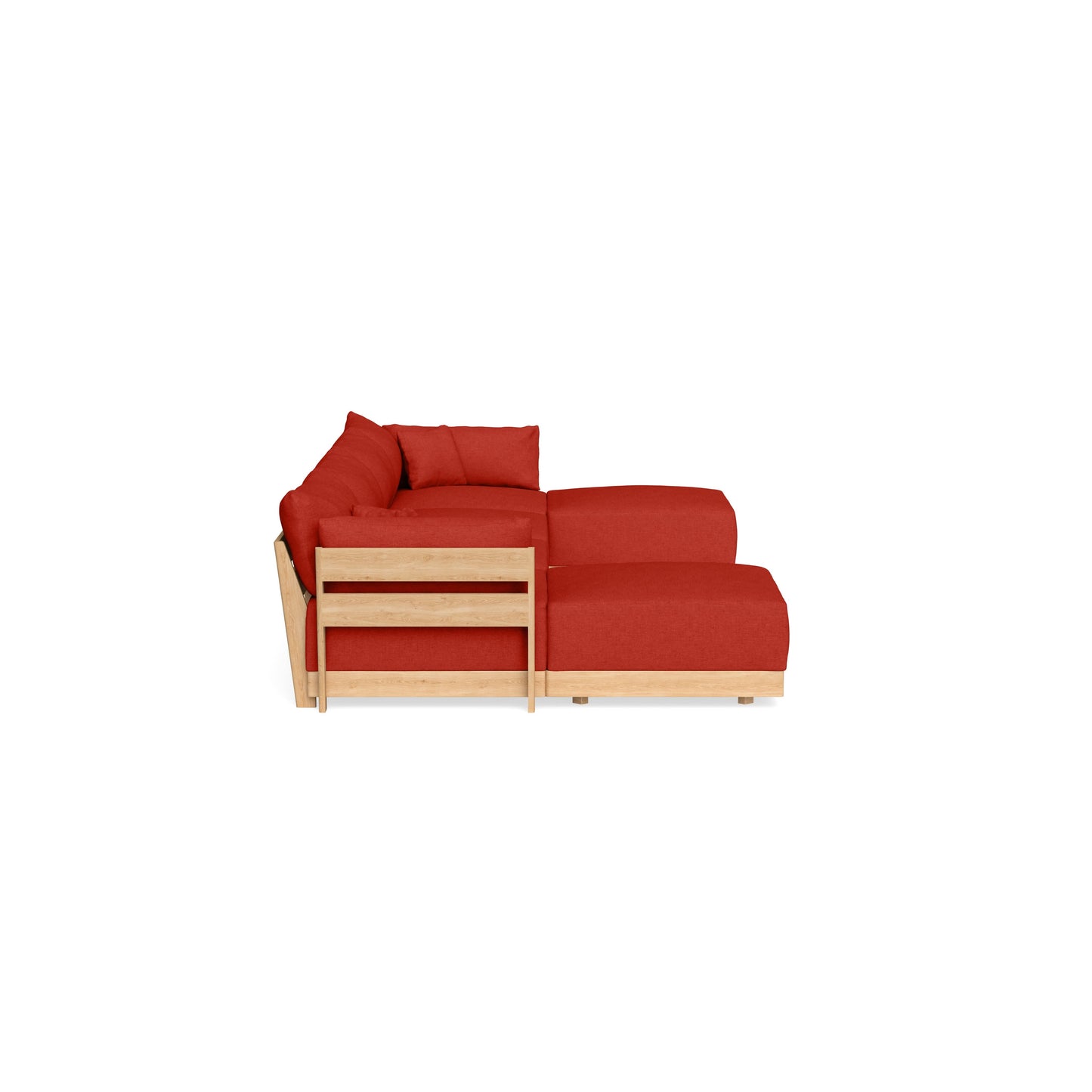 Slipcover Only - Modular Bondi 4-Seater U-Sectional in Cayenne