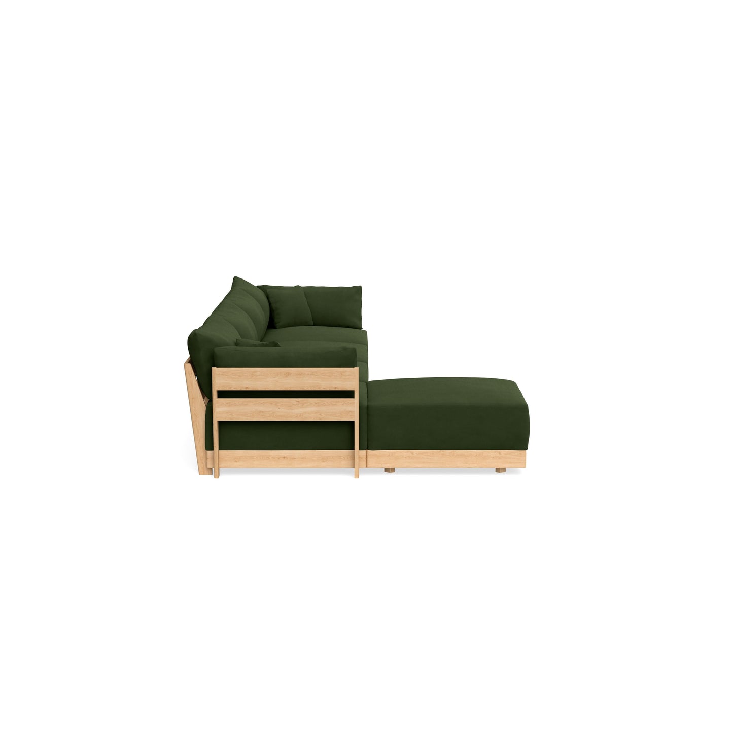 Slipcover Only - Modular Bondi 4-Seater Sectional in Tuscan Green
