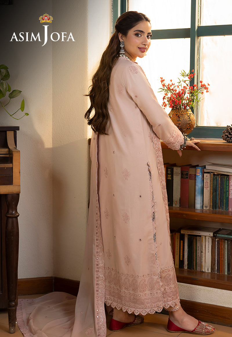 AJSW-07 EMBROIDERED LAWN SILK 3 PCS