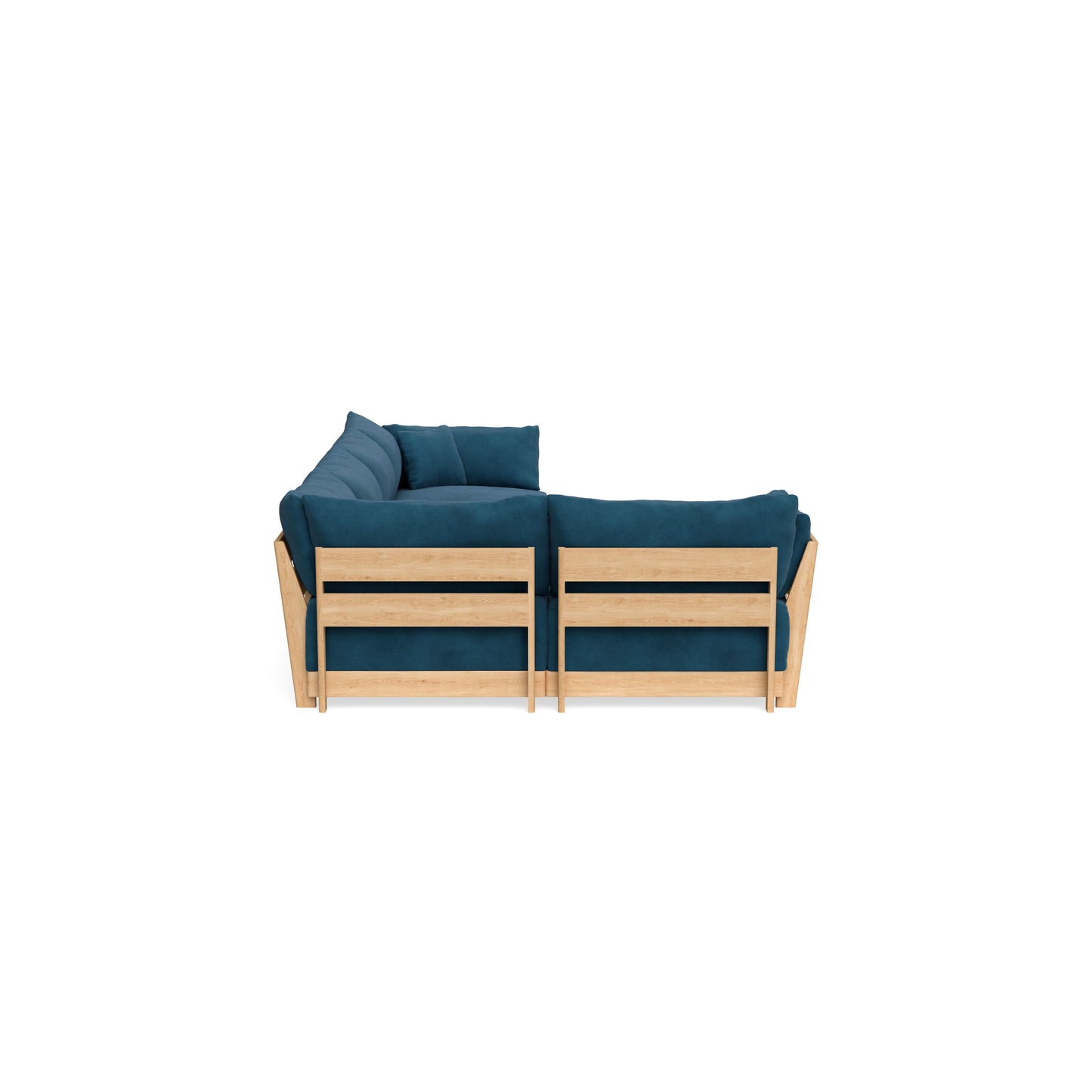 Slipcover Only - Modular Bondi 5-Seater L-Sectional in Commodore Blue