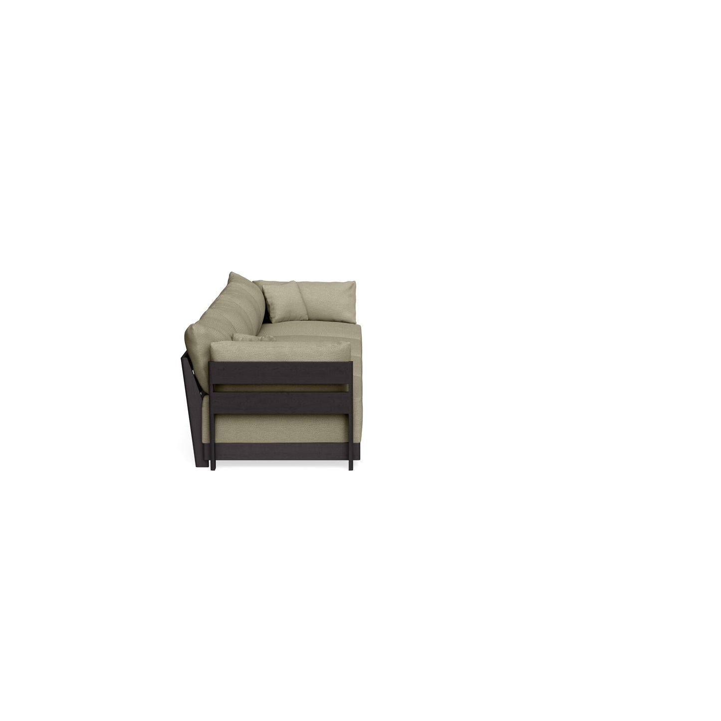 Modular Bondi Black 4-Seater Sofa in Cappuccino | Classic Blend