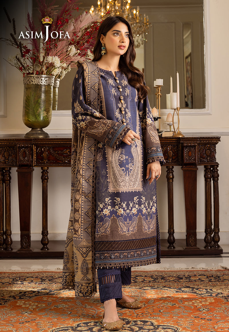 AJIW-05 PRINTED KHADDAR 3 PCS