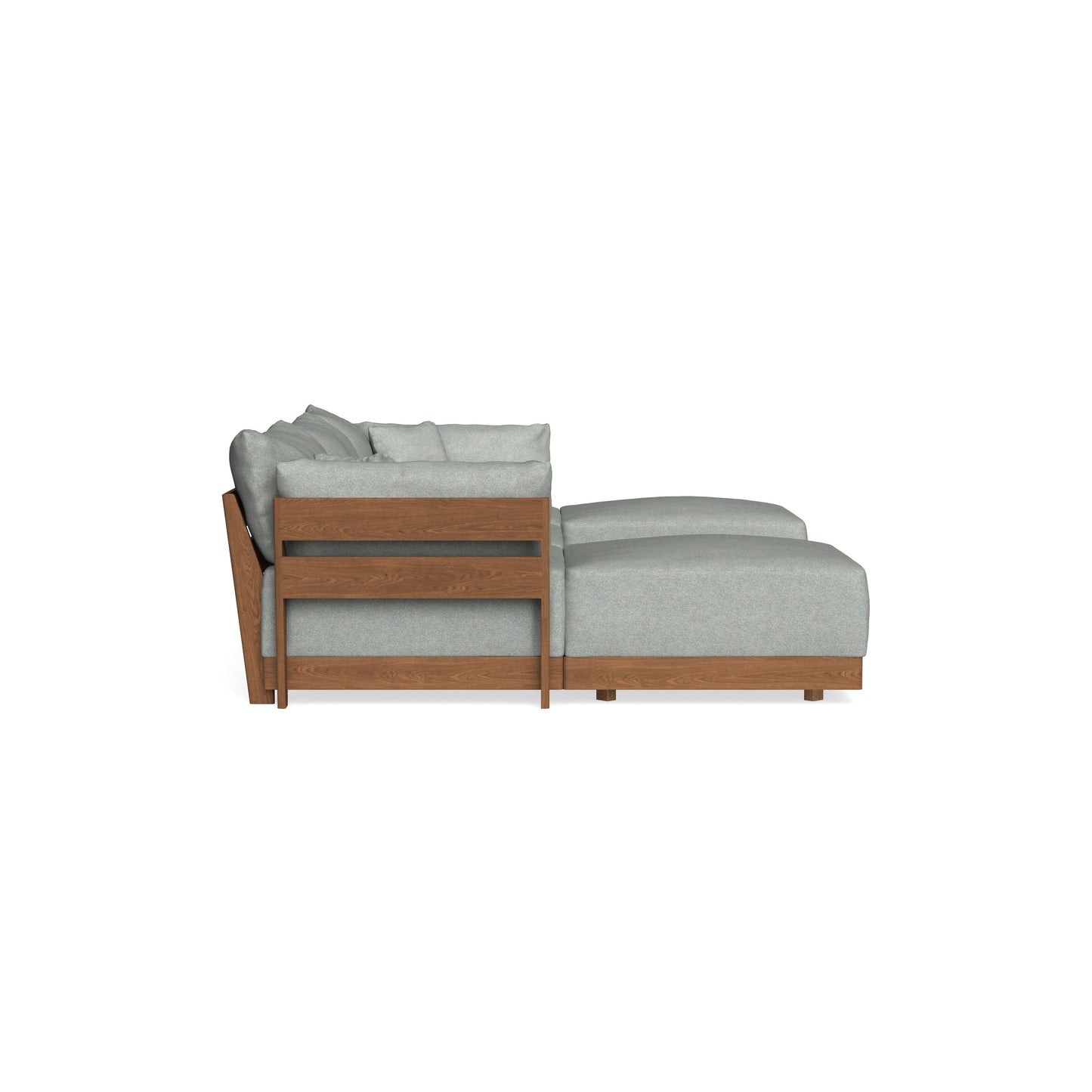 Modular Bondi Espresso 3-Seater U-Sectional in Spa | Memory Foam Blend