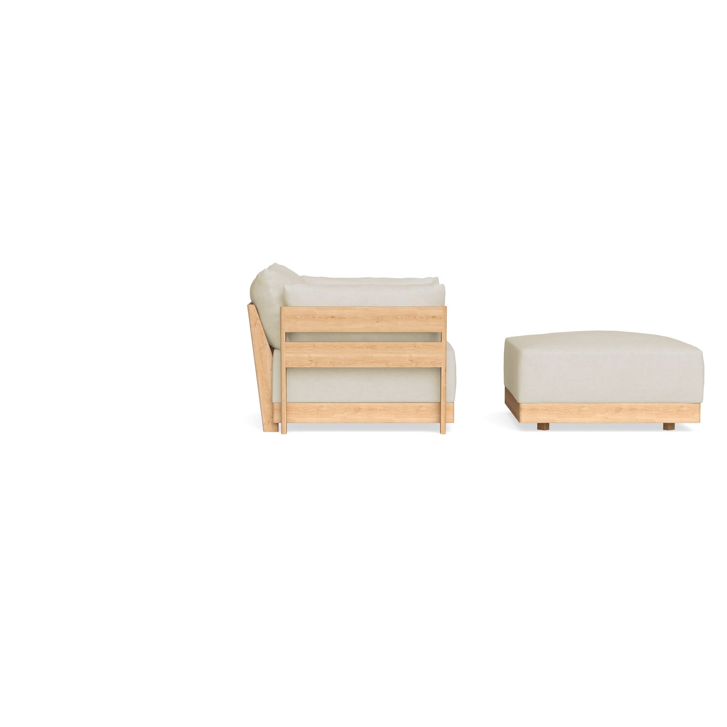 Slipcover Only - Modular Bondi Armchair + Ottoman in Mascarpone