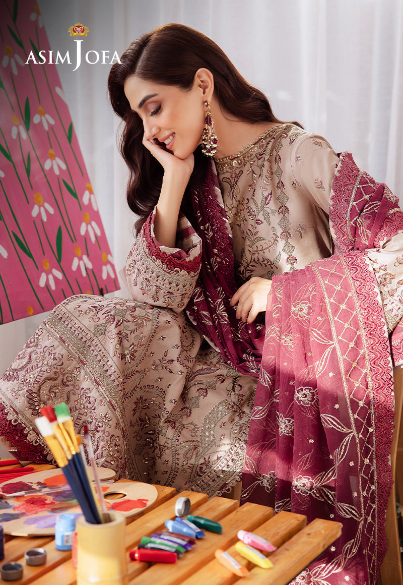 AJUR-10 EMBROIDERED LAWN 3 PCS