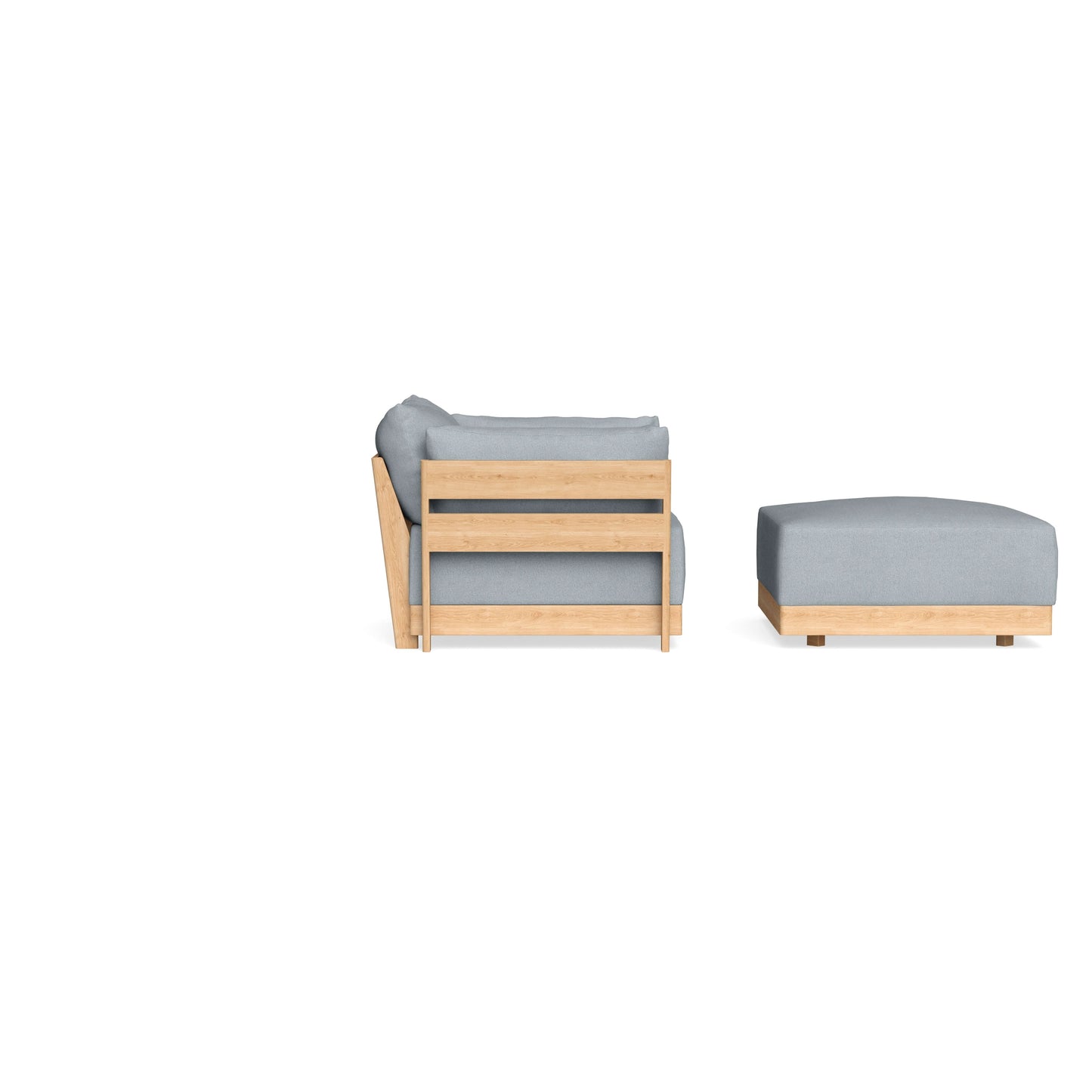 Slipcover Only - Modular Bondi Armchair + Ottoman in Ash