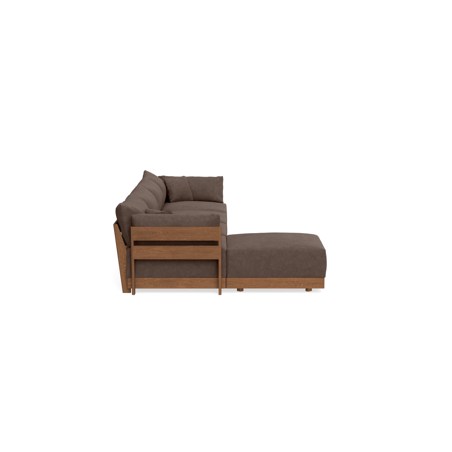 Modular Bondi Espresso 4-Seater Sectional in Chocolate | Classic Blend